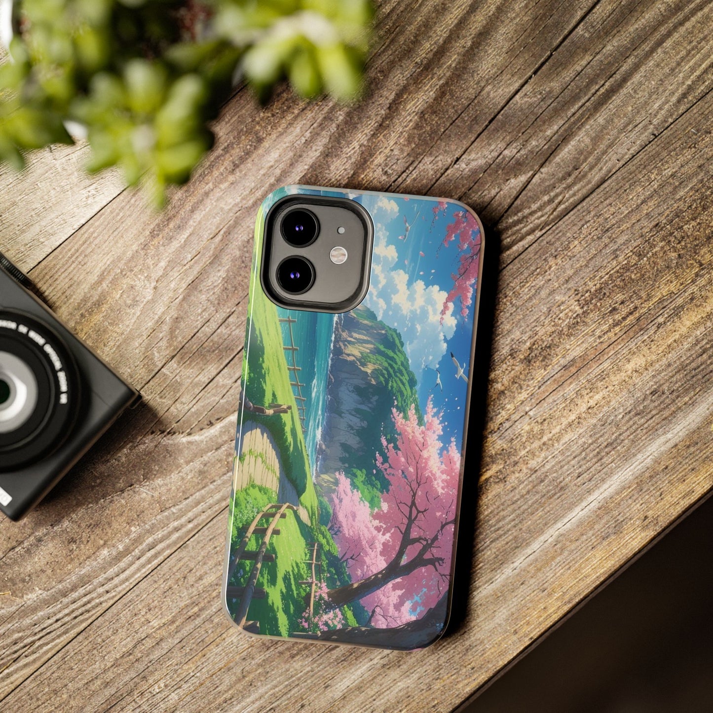 Tough Phone Case — Scenic Cherry Blossom Landscape Phone Cover