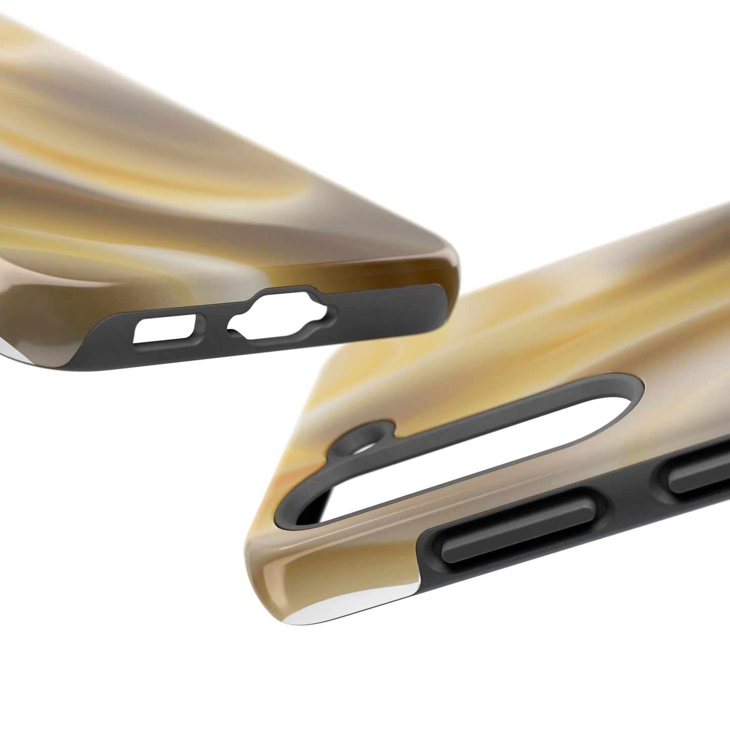 Gold Marble Tough Phone Case — Protective iPhone Case with Elegant Swirl Design