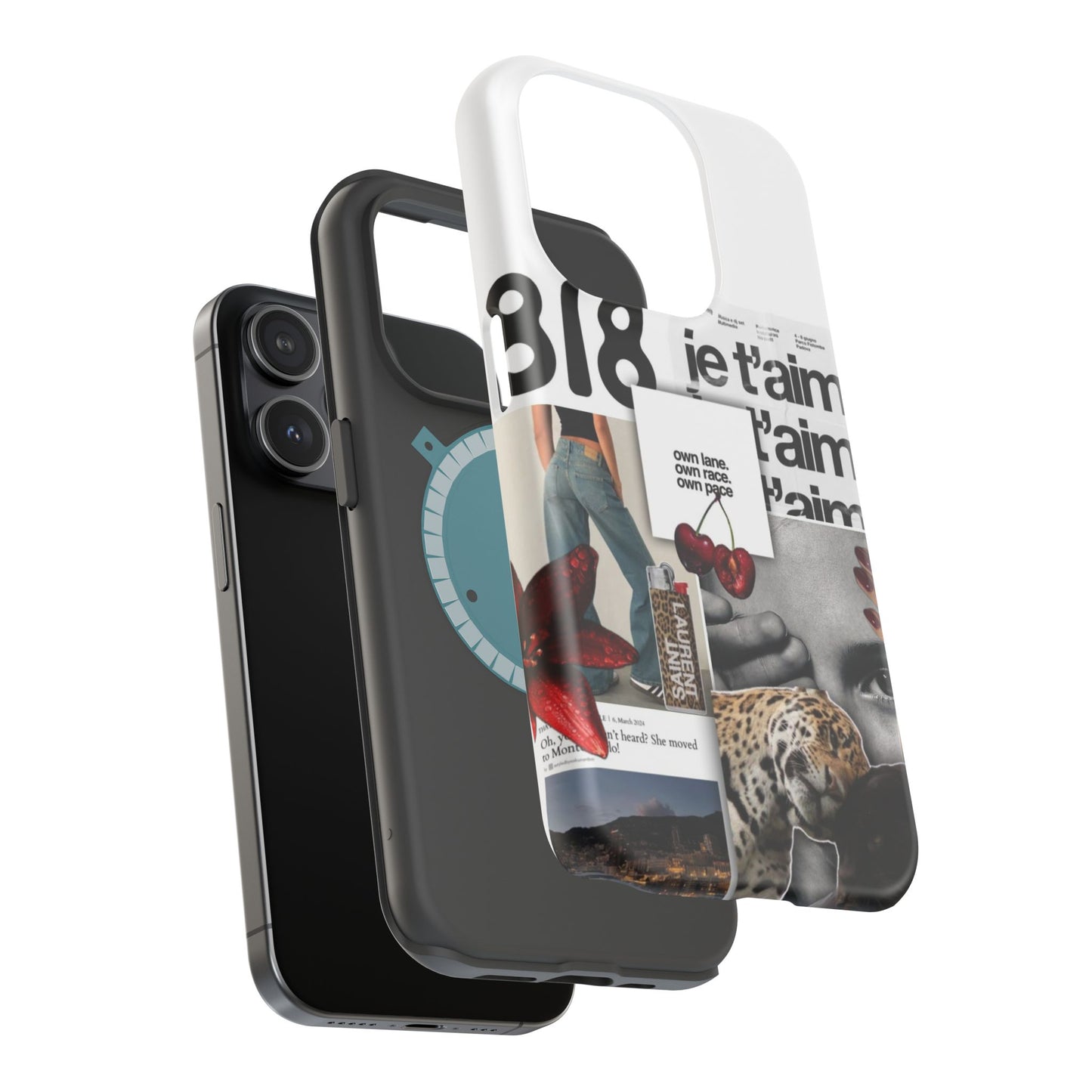 Collage 'Je t’aime' Magnetic Impact-Resistant Phone Case