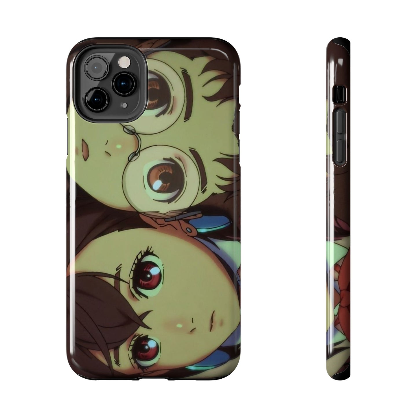 Anime Duo Tough Phone Case — Cute Chibi Sisters Protective Cover