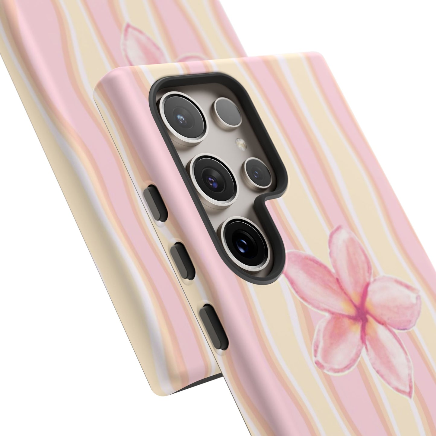Pink Plumeria Phone Case - Tropical Floral Tough Phone Case