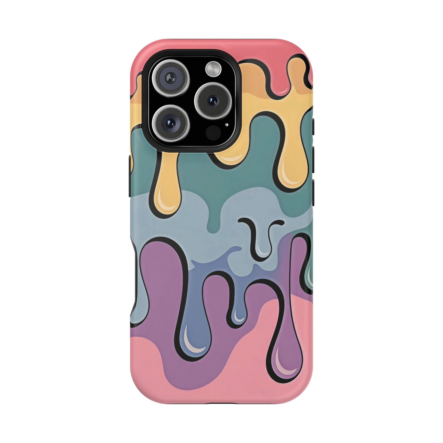 Colorful Drip Magnetic Phone Case — Impact-Resistant iPhone Cover