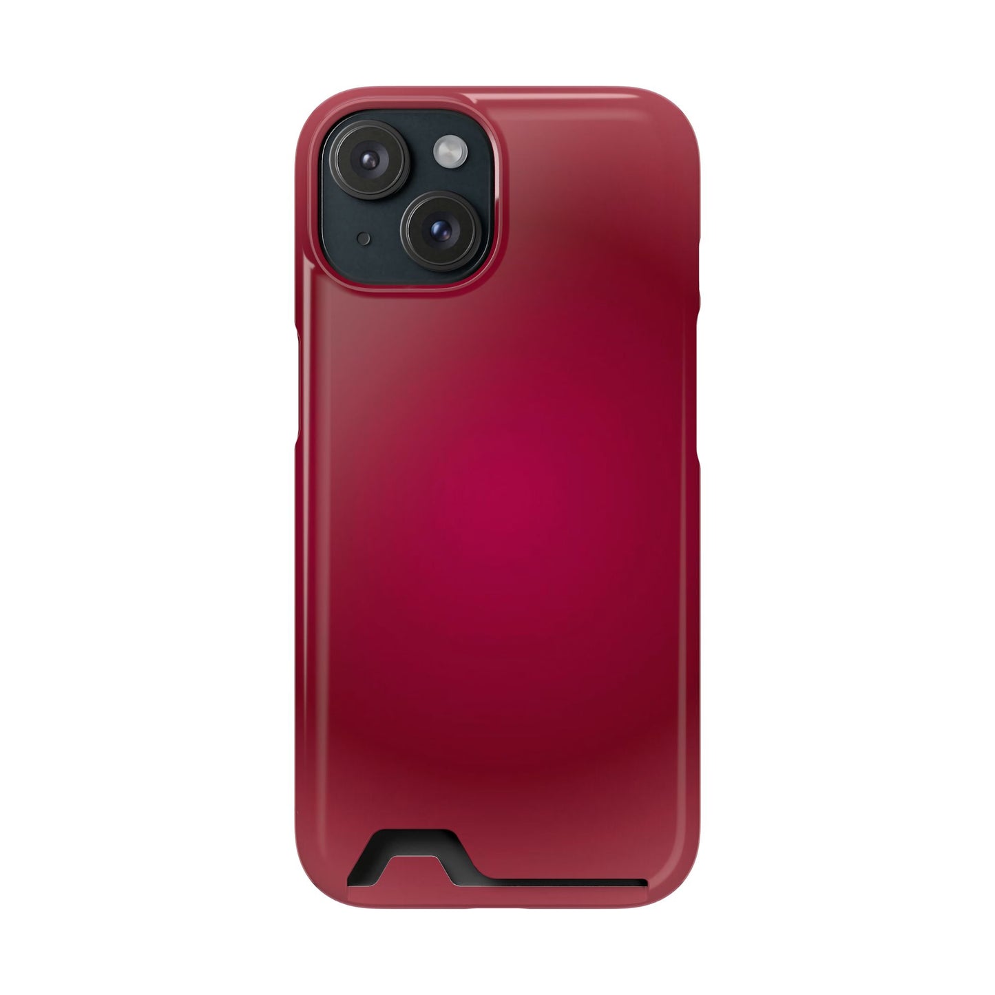 Slim Card-Holder Phone Case — Magnetic Red Wallet Cover