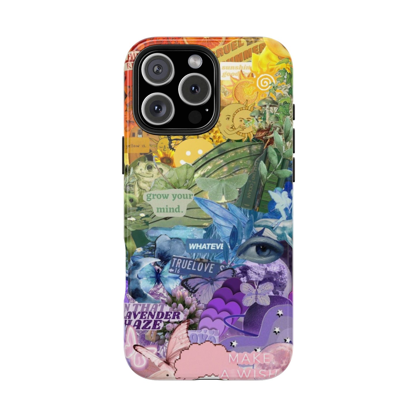 Collage Art Phone Case — 'Grow Your Mind' Lavender Haze Tough Case