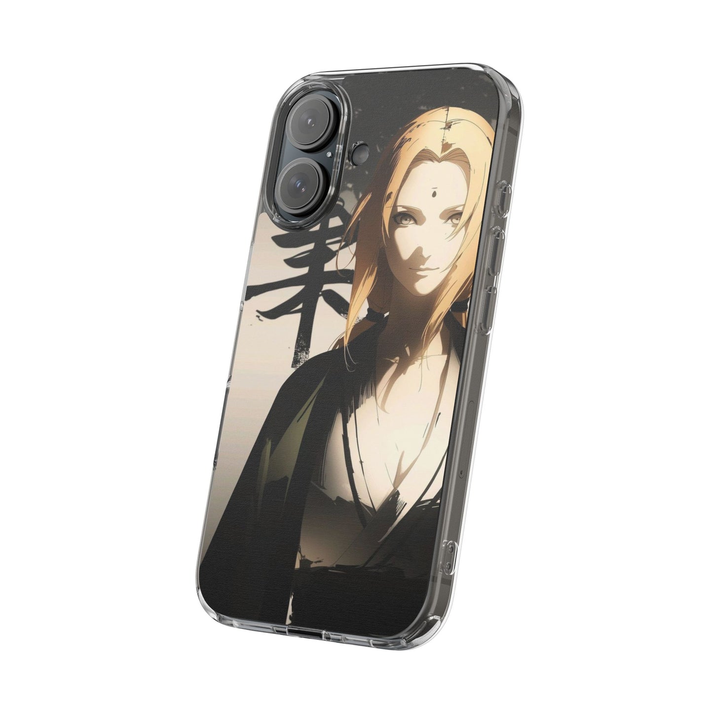 Clear Anime Character Impact-Resistant Phone Case