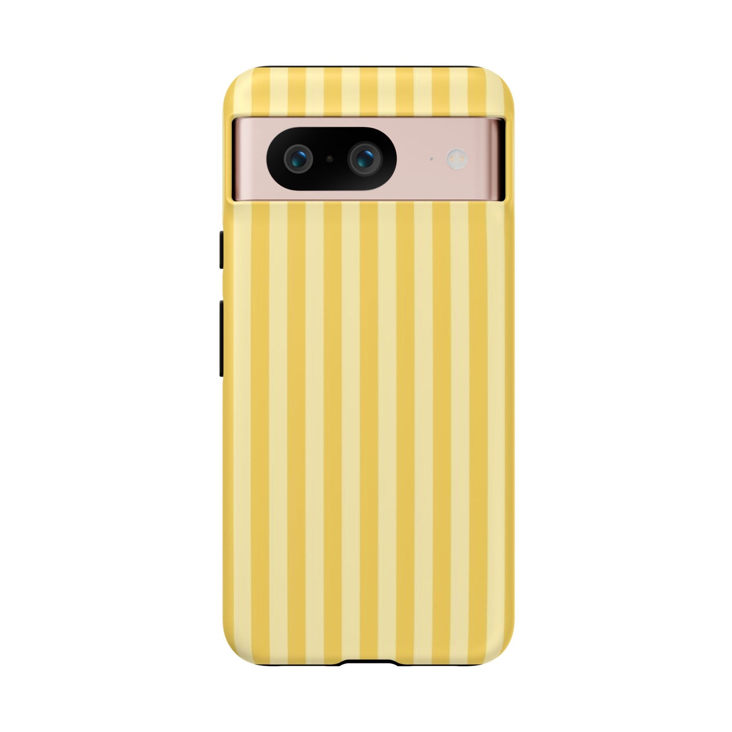Yellow Stripe Tough Phone Case — Durable Protective iPhone Cover