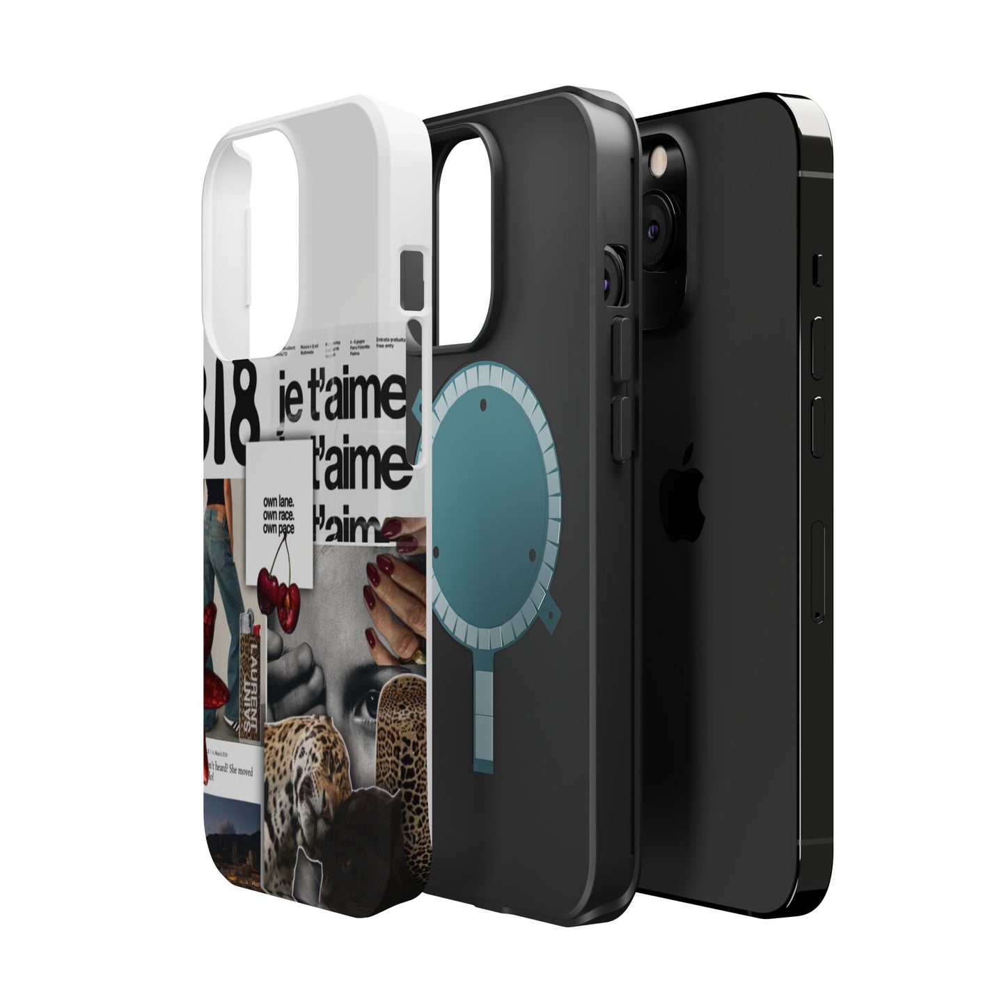 Collage 'Je t’aime' Magnetic Impact-Resistant Phone Case