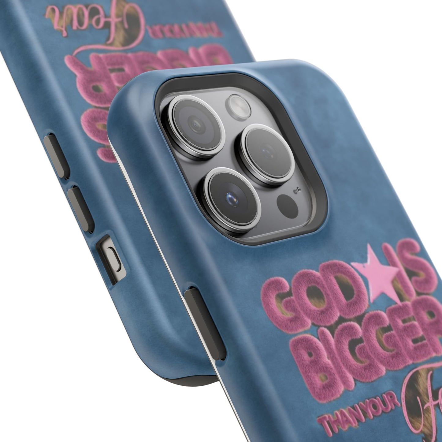 Phone Case — “God Is Bigger Than Your Fear” Magnetic Impact-Resistant Case