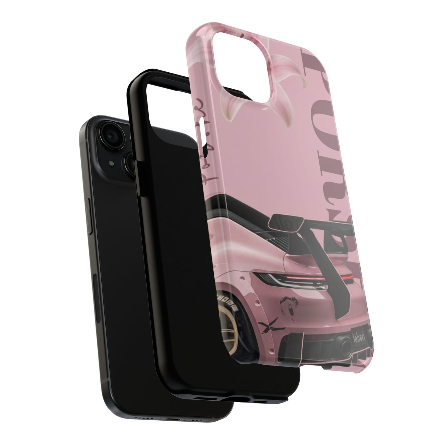 Pink Racing Car Tough Phone Case — 'Queen' Sportback Design