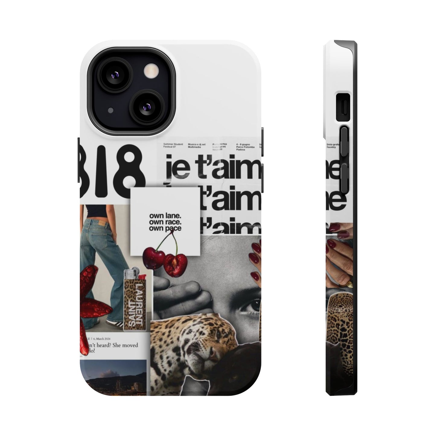 Collage 'Je t’aime' Magnetic Impact-Resistant Phone Case