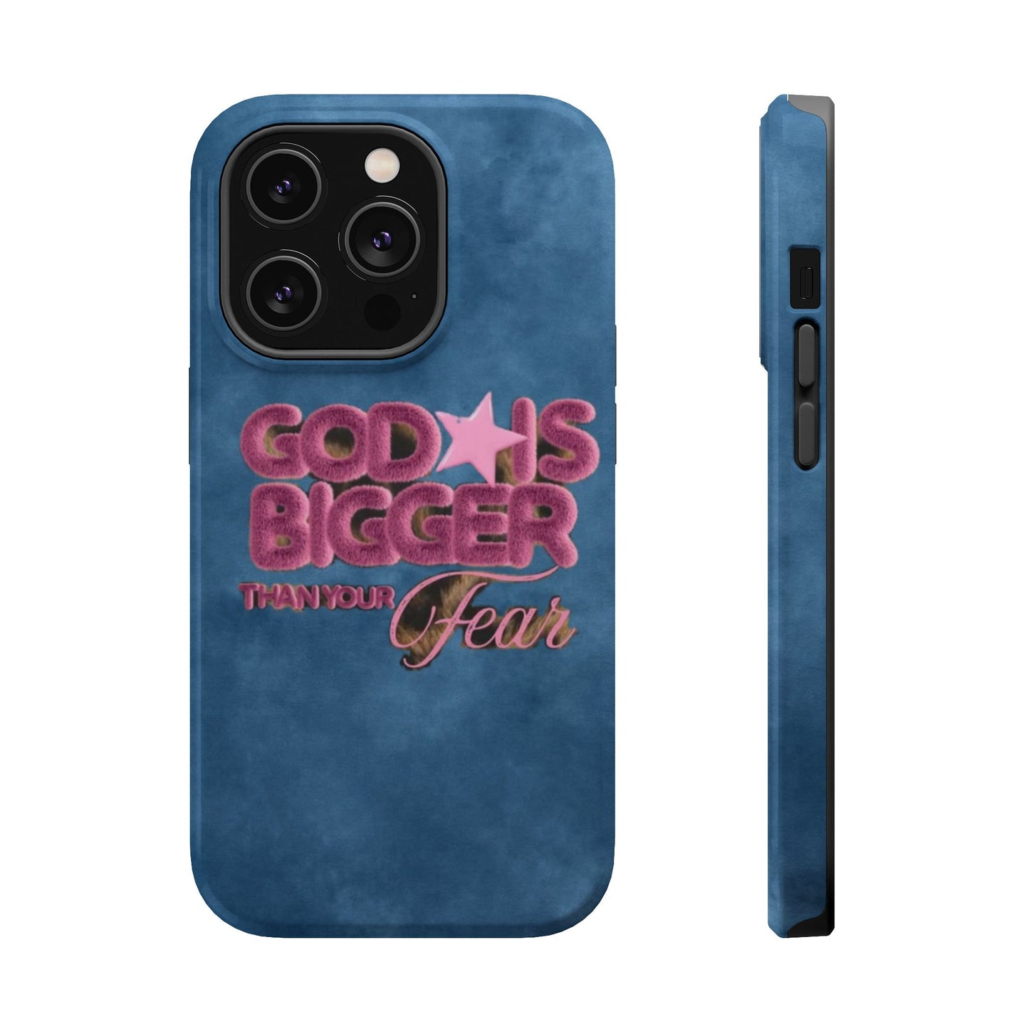 Phone Case — “God Is Bigger Than Your Fear” Magnetic Impact-Resistant Case