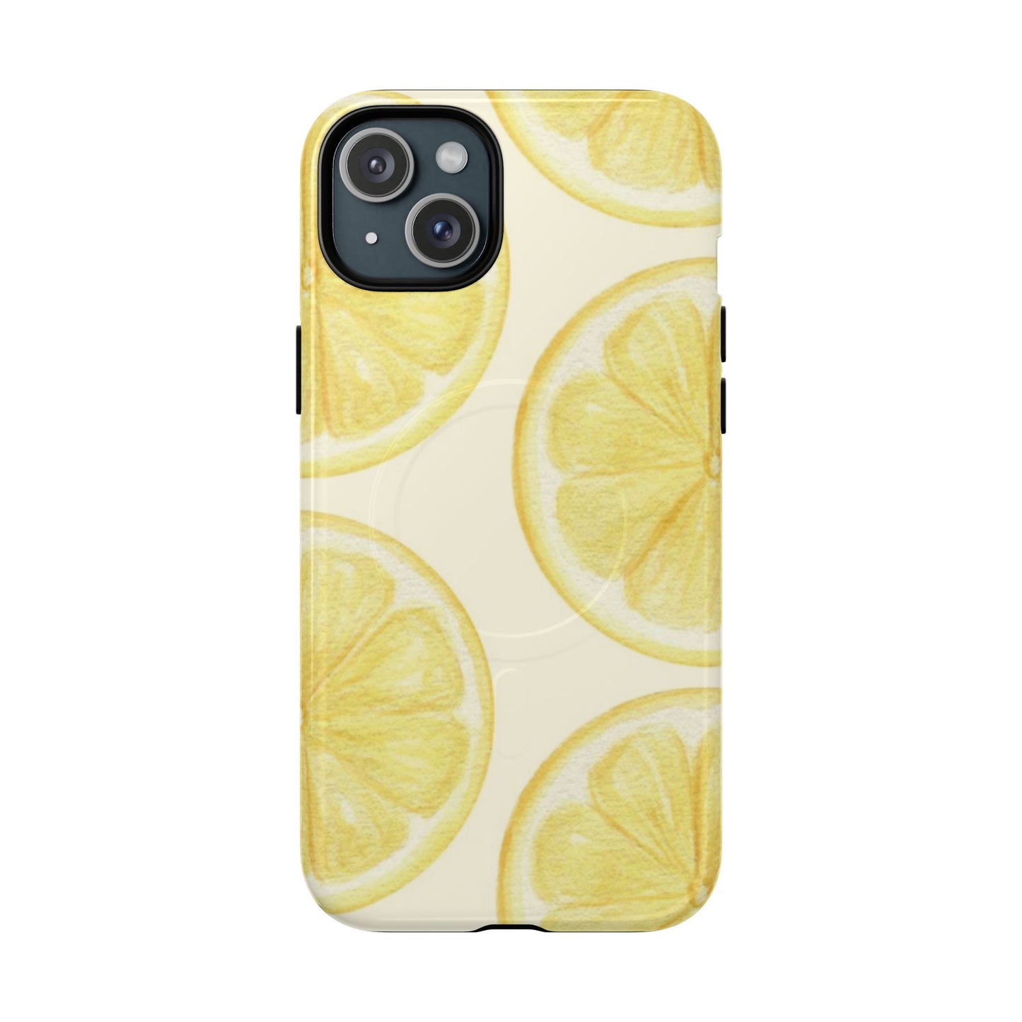 Lemon Slices Tough Magnetic Phone Case — Protective Citrus Pattern