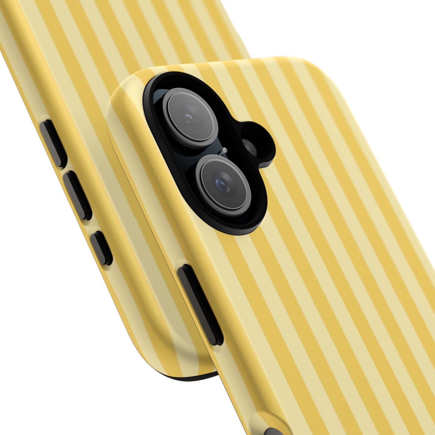 Yellow Stripe Tough Phone Case — Durable Protective iPhone Cover