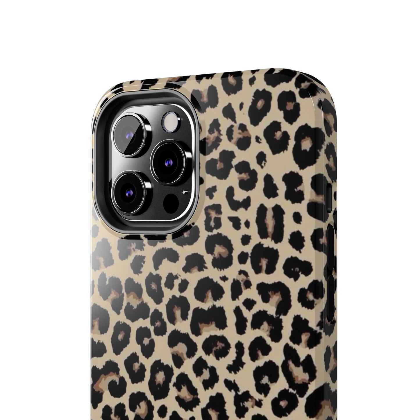 Leopard Print Tough Phone Case — Durable Protective iPhone Cover