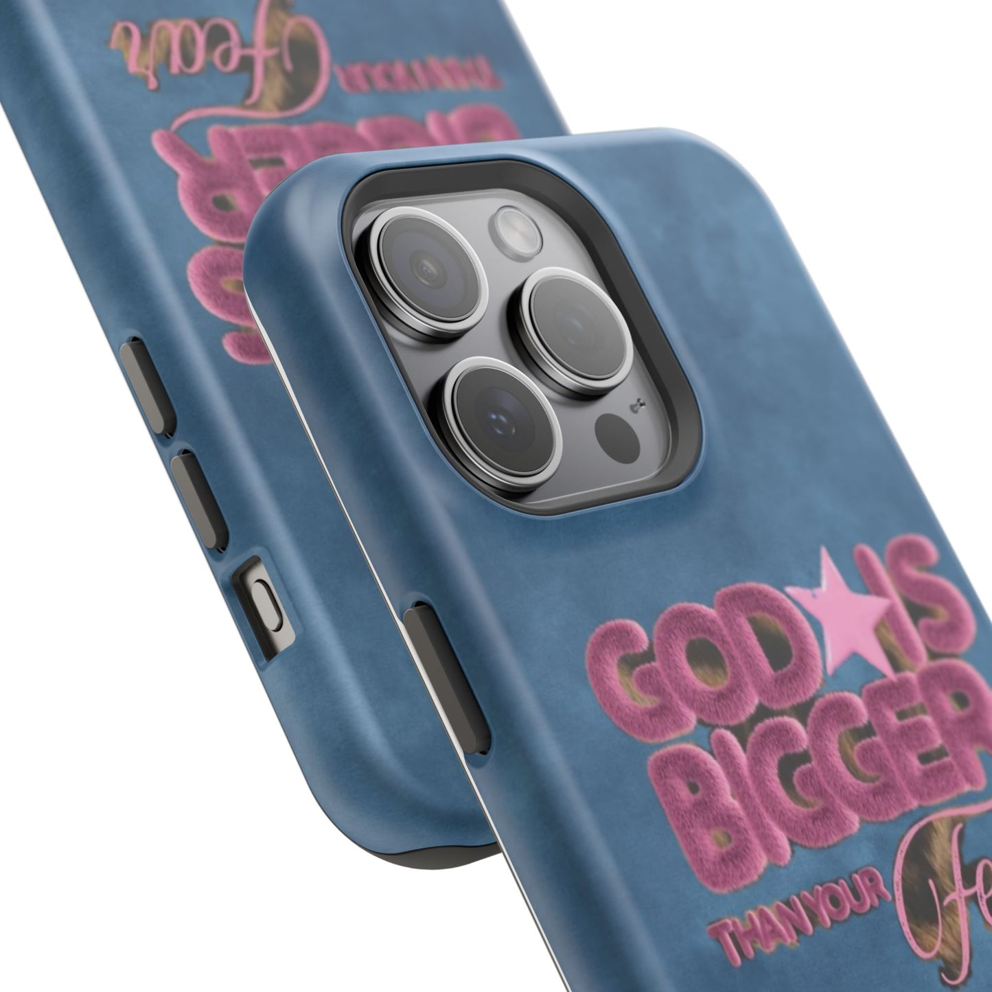 Phone Case — “God Is Bigger Than Your Fear” Magnetic Impact-Resistant Case