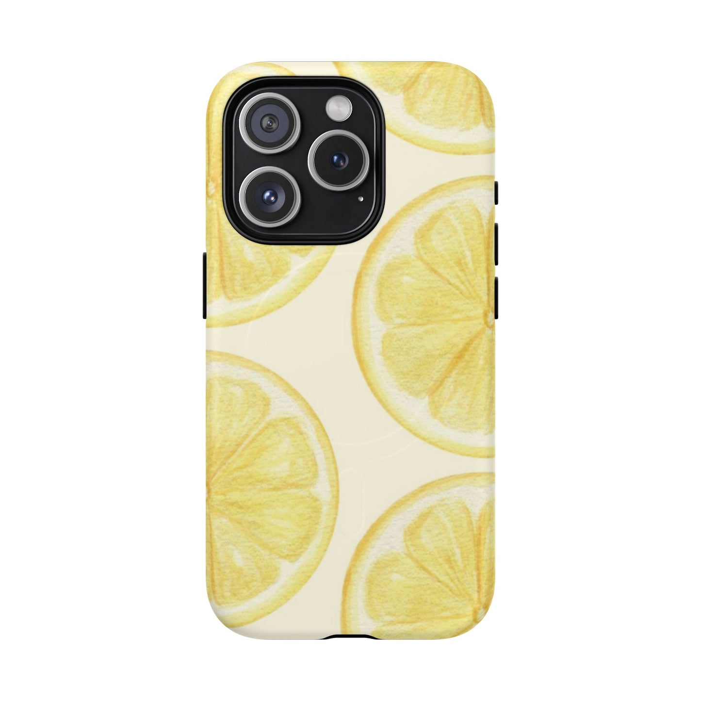 Lemon Slices Tough Magnetic Phone Case — Protective Citrus Pattern