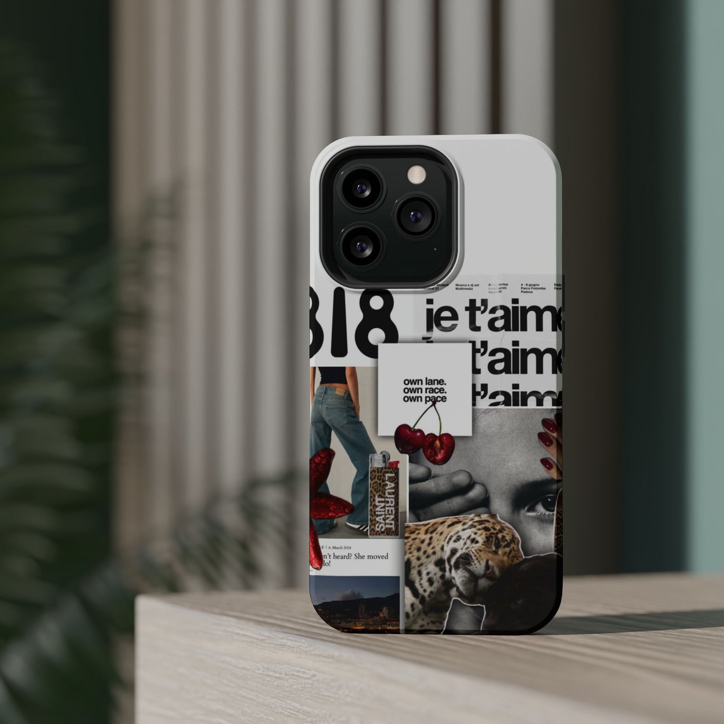 Collage 'Je t’aime' Magnetic Impact-Resistant Phone Case