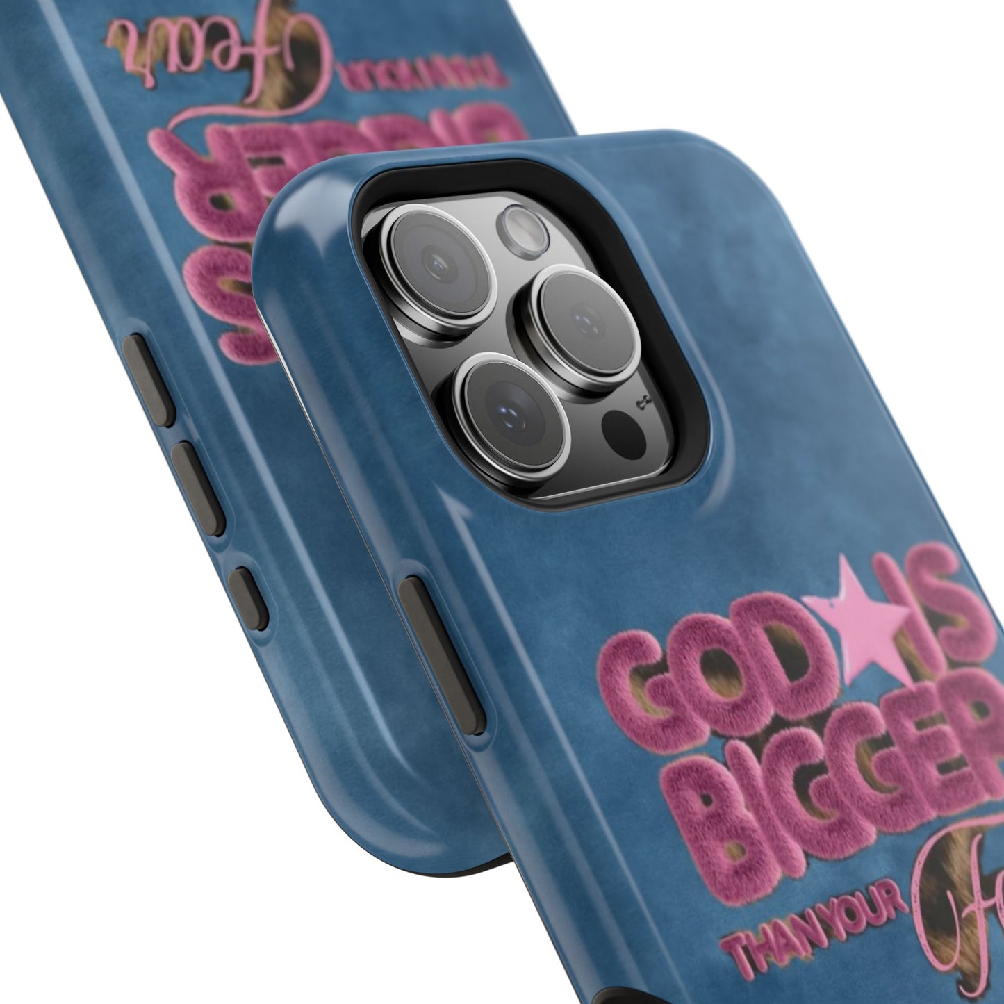 Phone Case — “God Is Bigger Than Your Fear” Magnetic Impact-Resistant Case