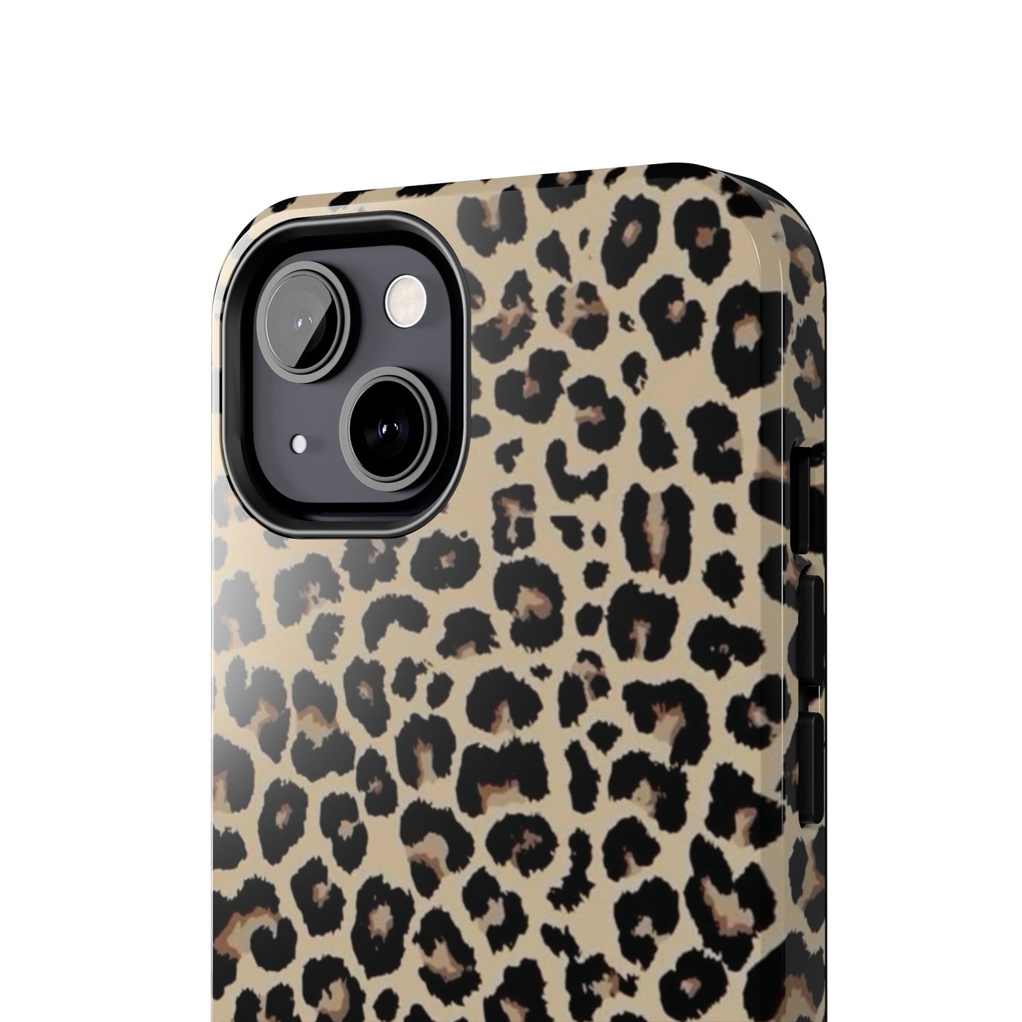 Leopard Print Tough Phone Case — Durable Protective iPhone Cover