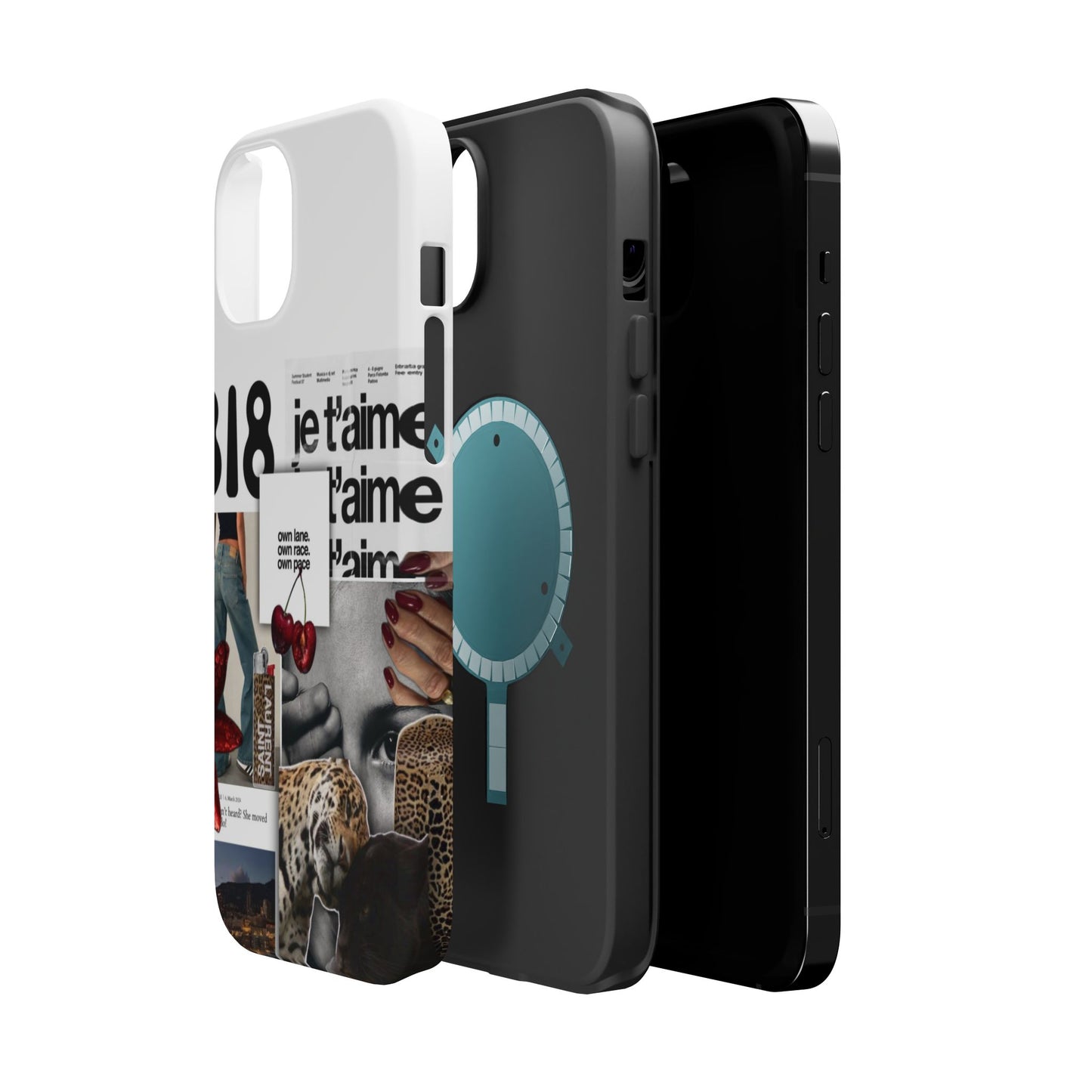 Collage 'Je t’aime' Magnetic Impact-Resistant Phone Case