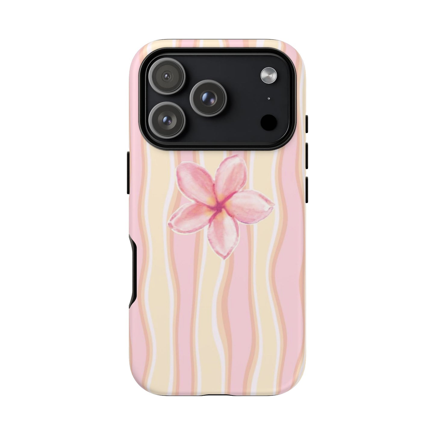 Pink Plumeria Phone Case - Tropical Floral Tough Phone Case