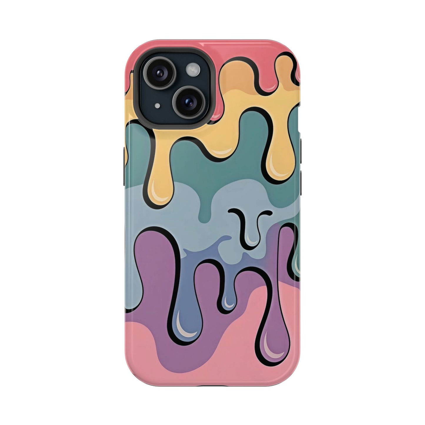 Colorful Drip Magnetic Phone Case — Impact-Resistant iPhone Cover