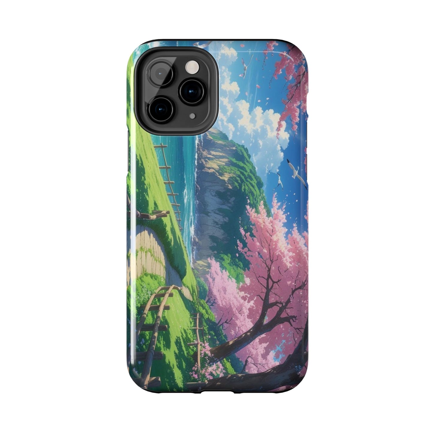 Tough Phone Case — Scenic Cherry Blossom Landscape Phone Cover