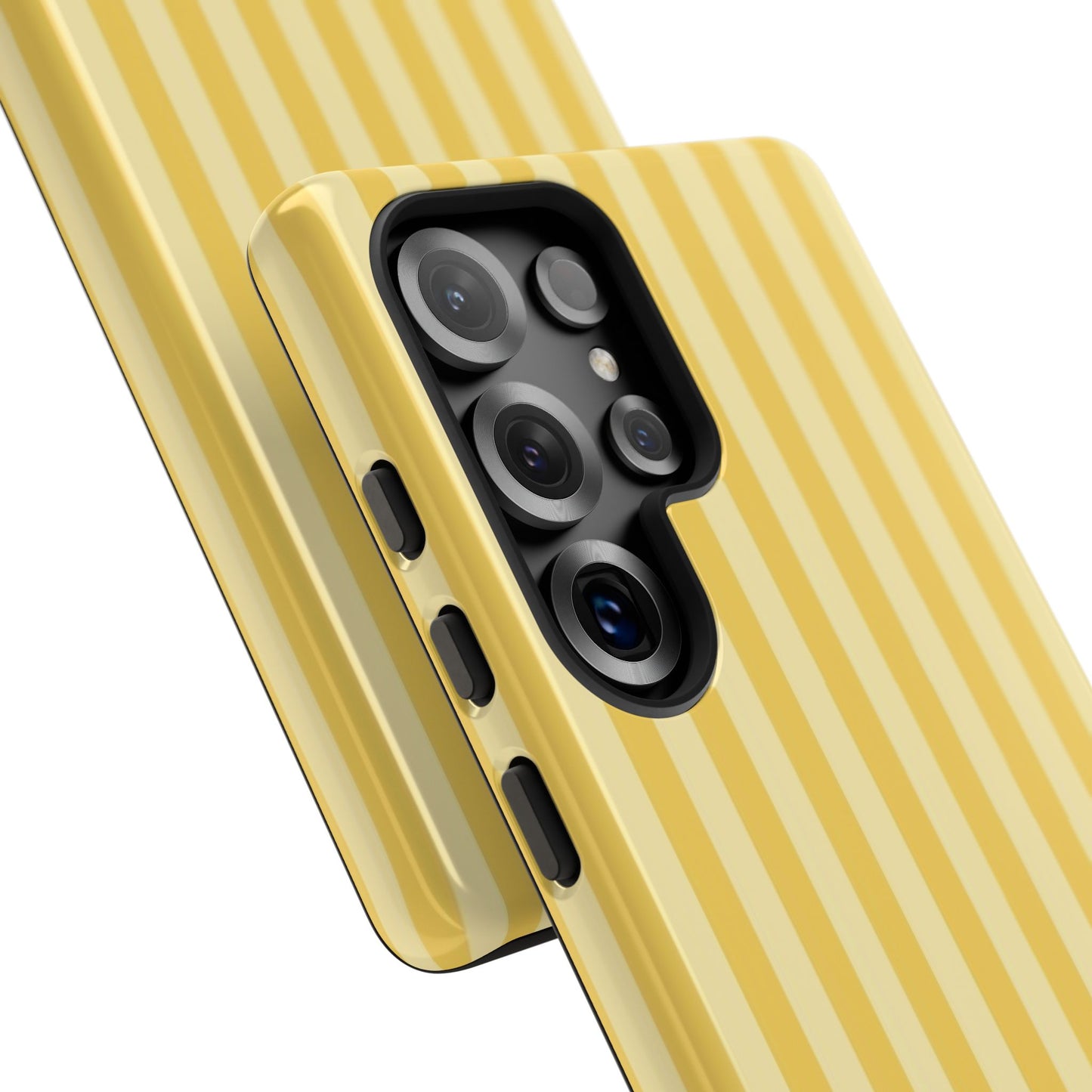 Yellow Stripe Tough Phone Case — Durable Protective iPhone Cover