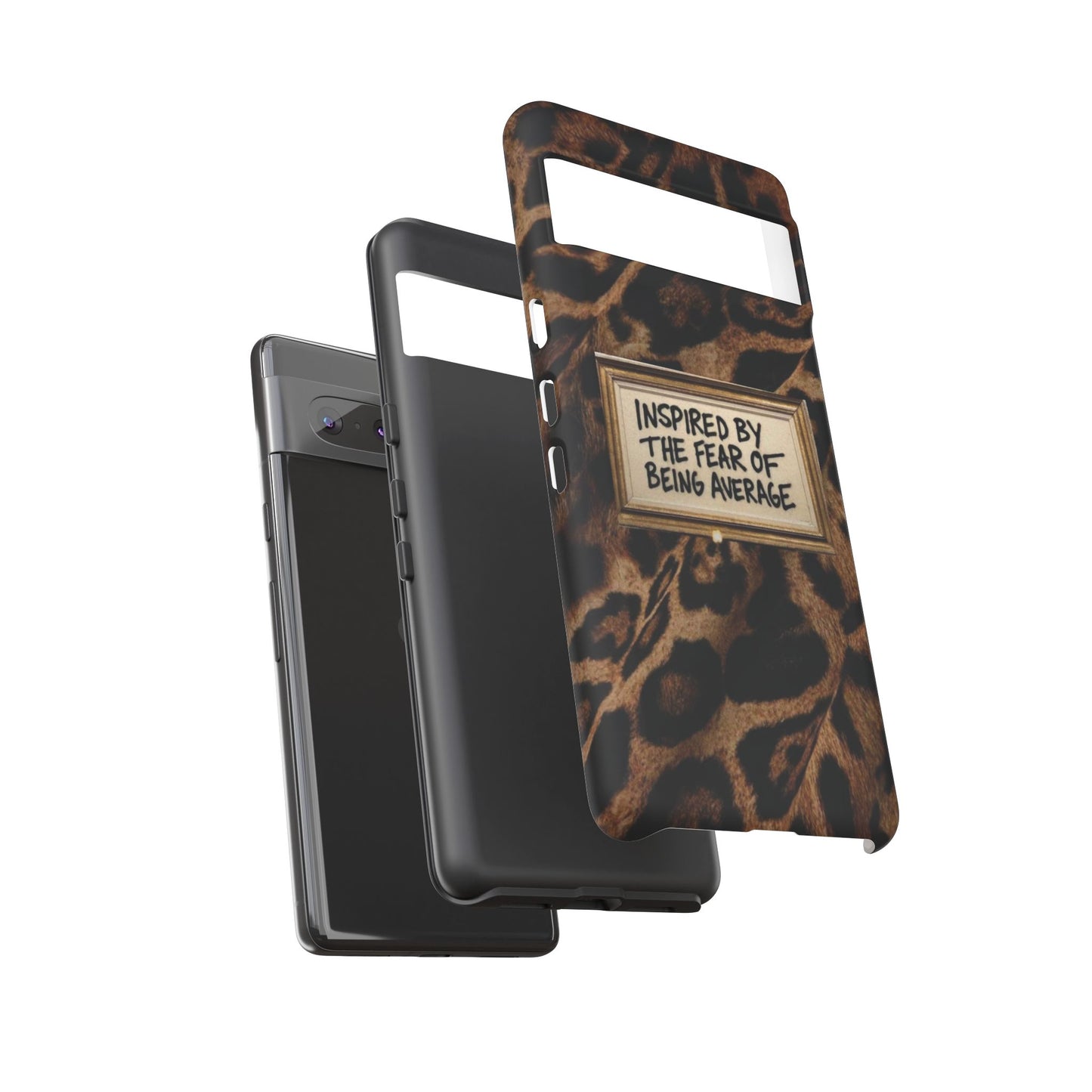 Leopard 'Inspired by the Fear of Being Average' Phone Case