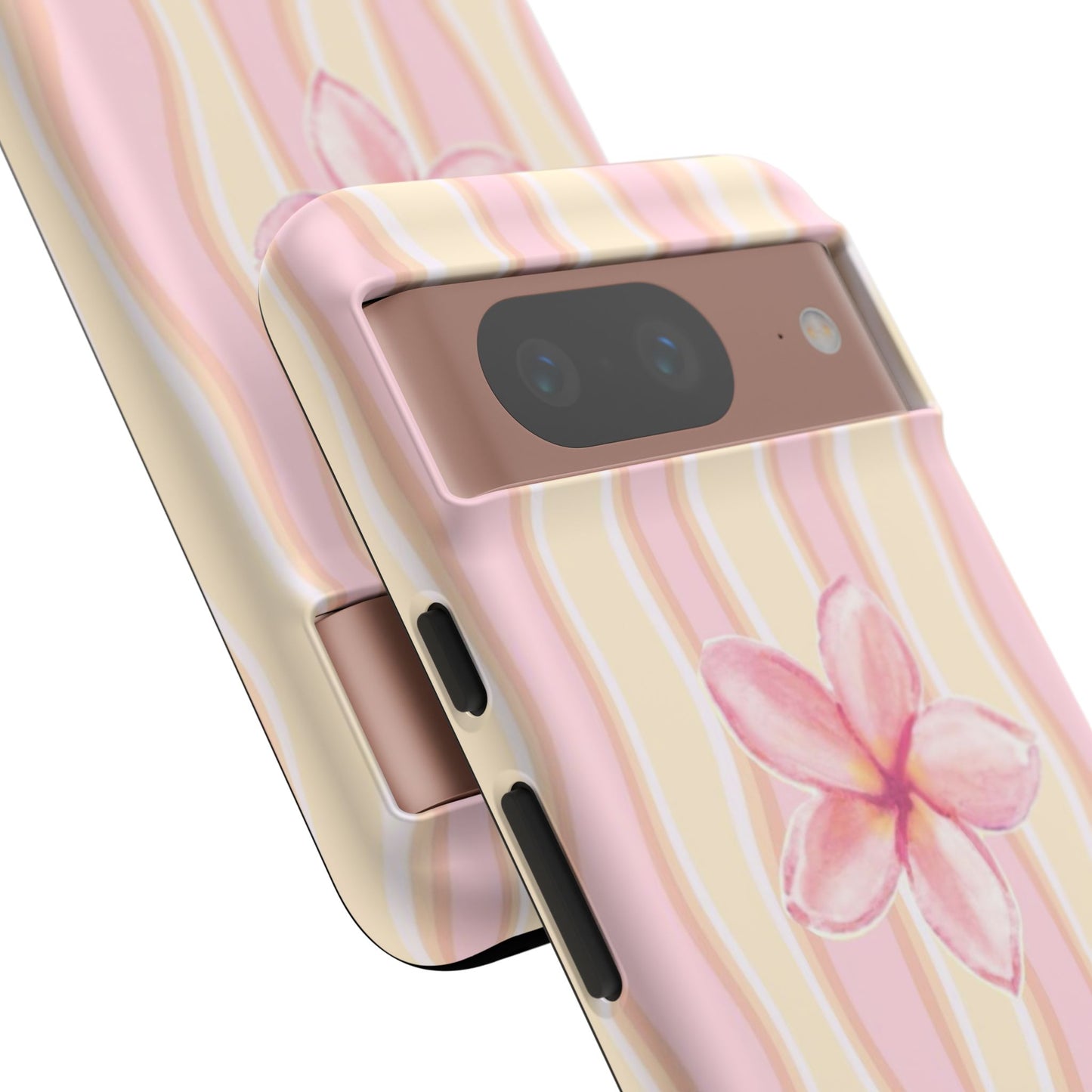 Pink Plumeria Phone Case - Tropical Floral Tough Phone Case