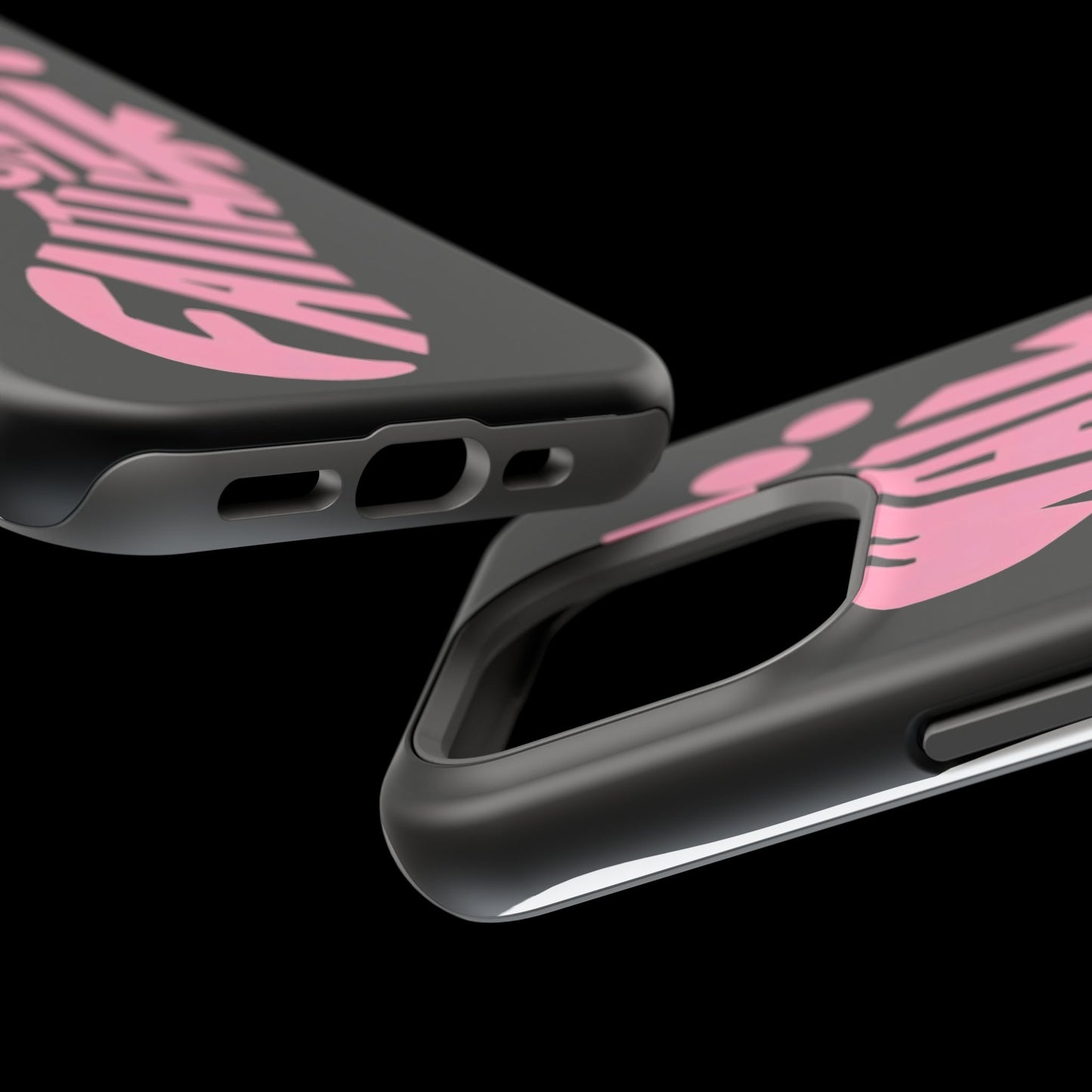 Phone Case — "Walk By Faith" Pink Footprint Magnetic Impact-Resistant Case