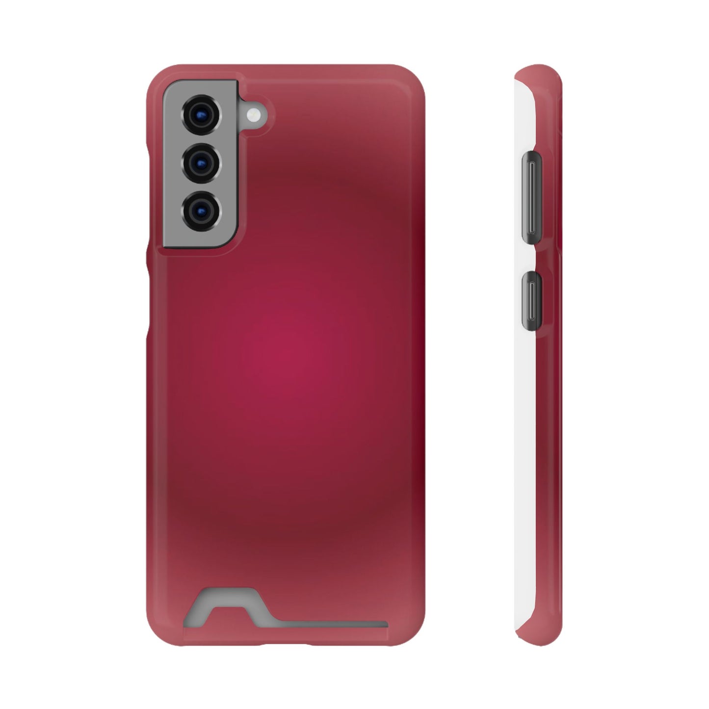 Slim Card-Holder Phone Case — Magnetic Red Wallet Cover