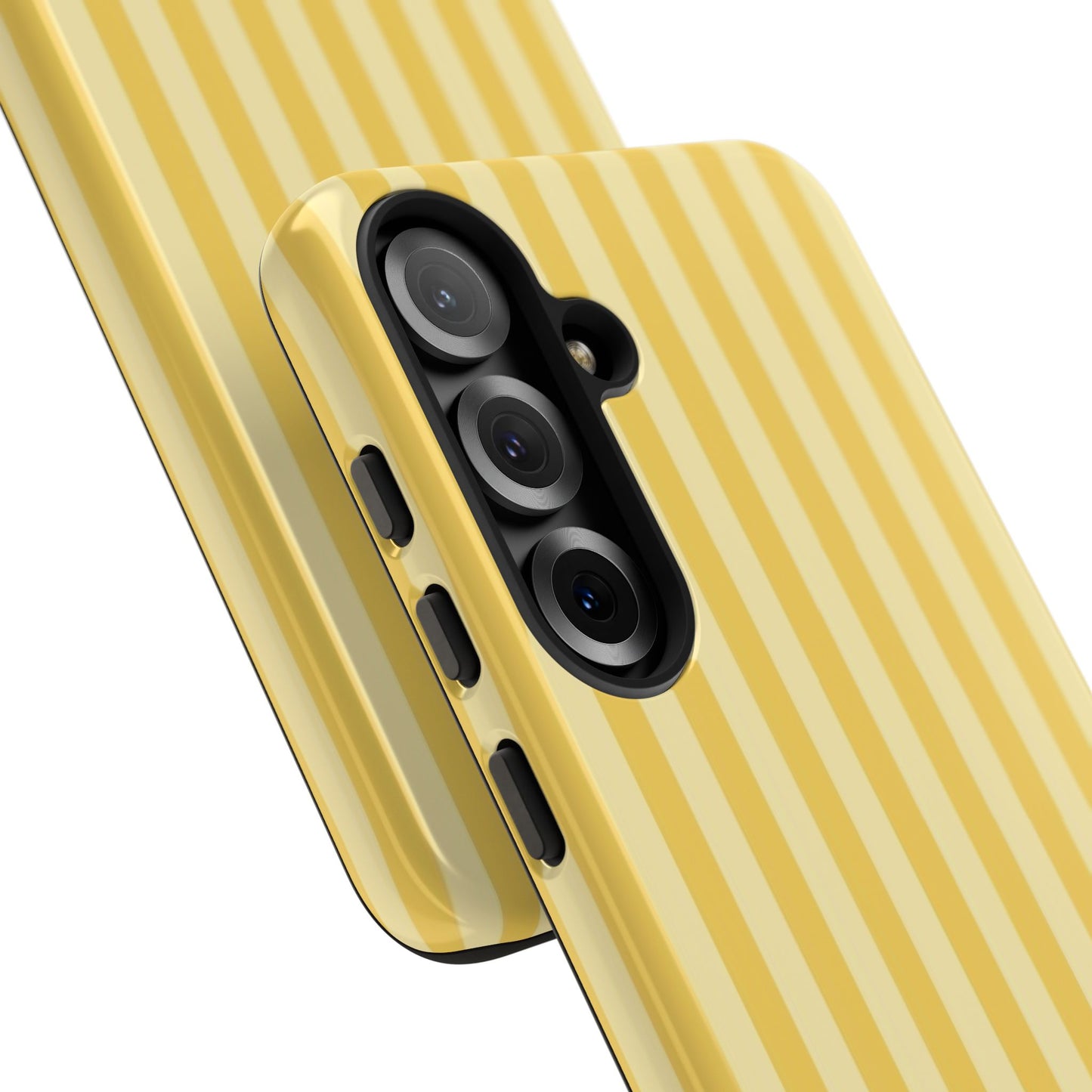 Yellow Stripe Tough Phone Case — Durable Protective iPhone Cover
