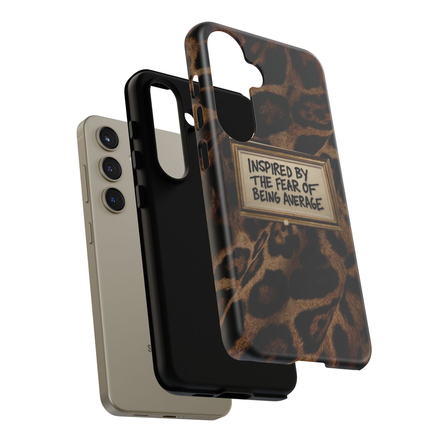 Leopard 'Inspired by the Fear of Being Average' Phone Case