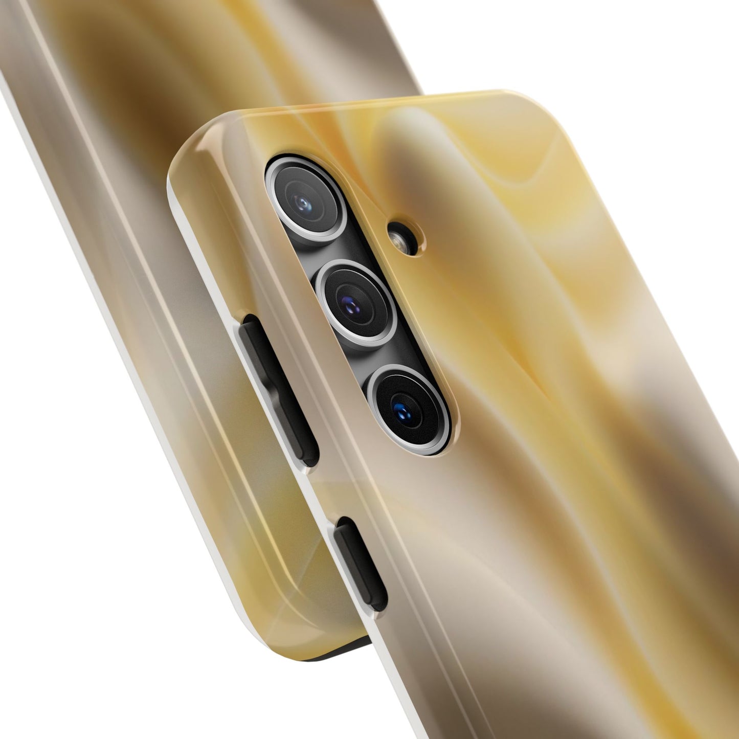 Gold Marble Tough Phone Case — Protective iPhone Case with Elegant Swirl Design