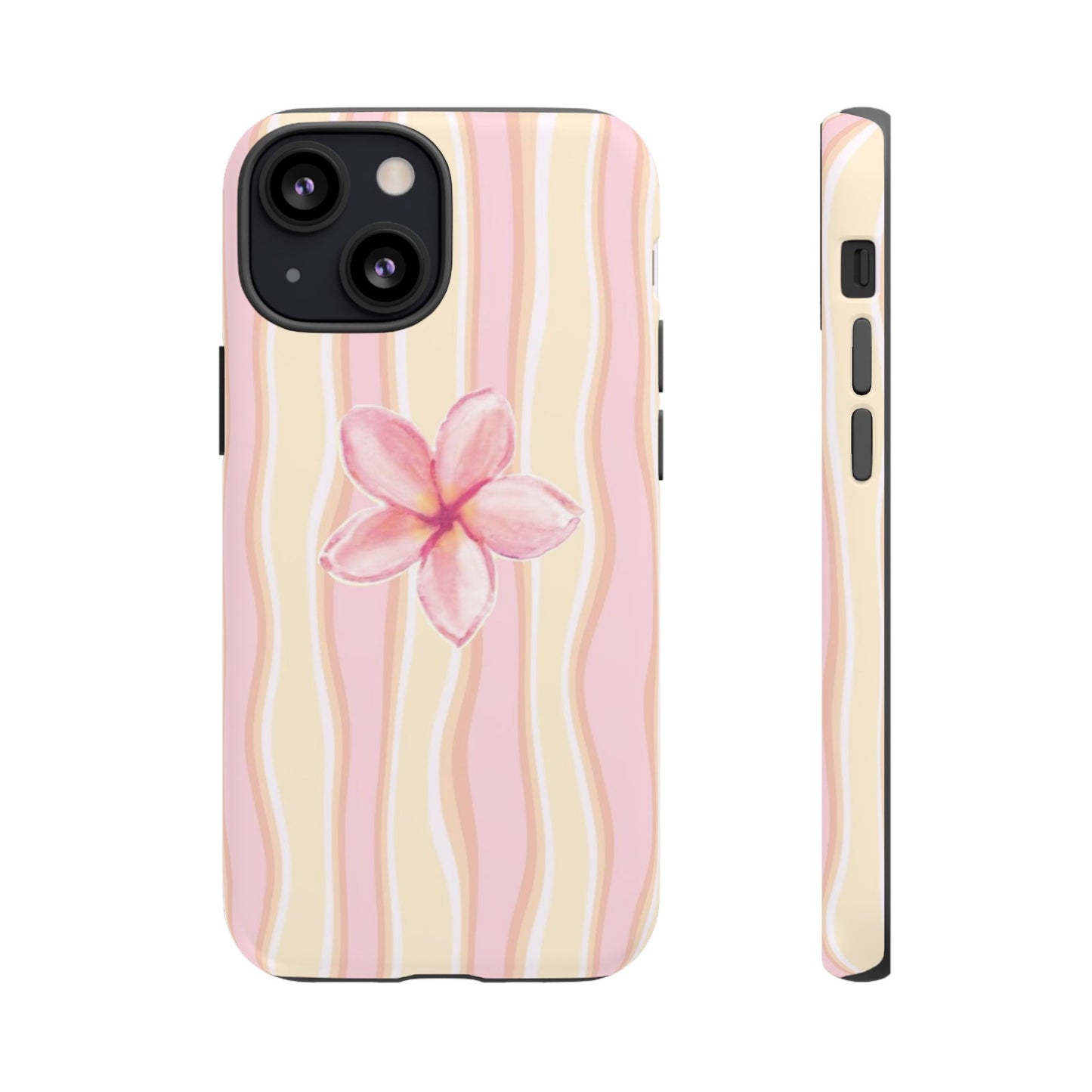 Pink Plumeria Phone Case - Tropical Floral Tough Phone Case