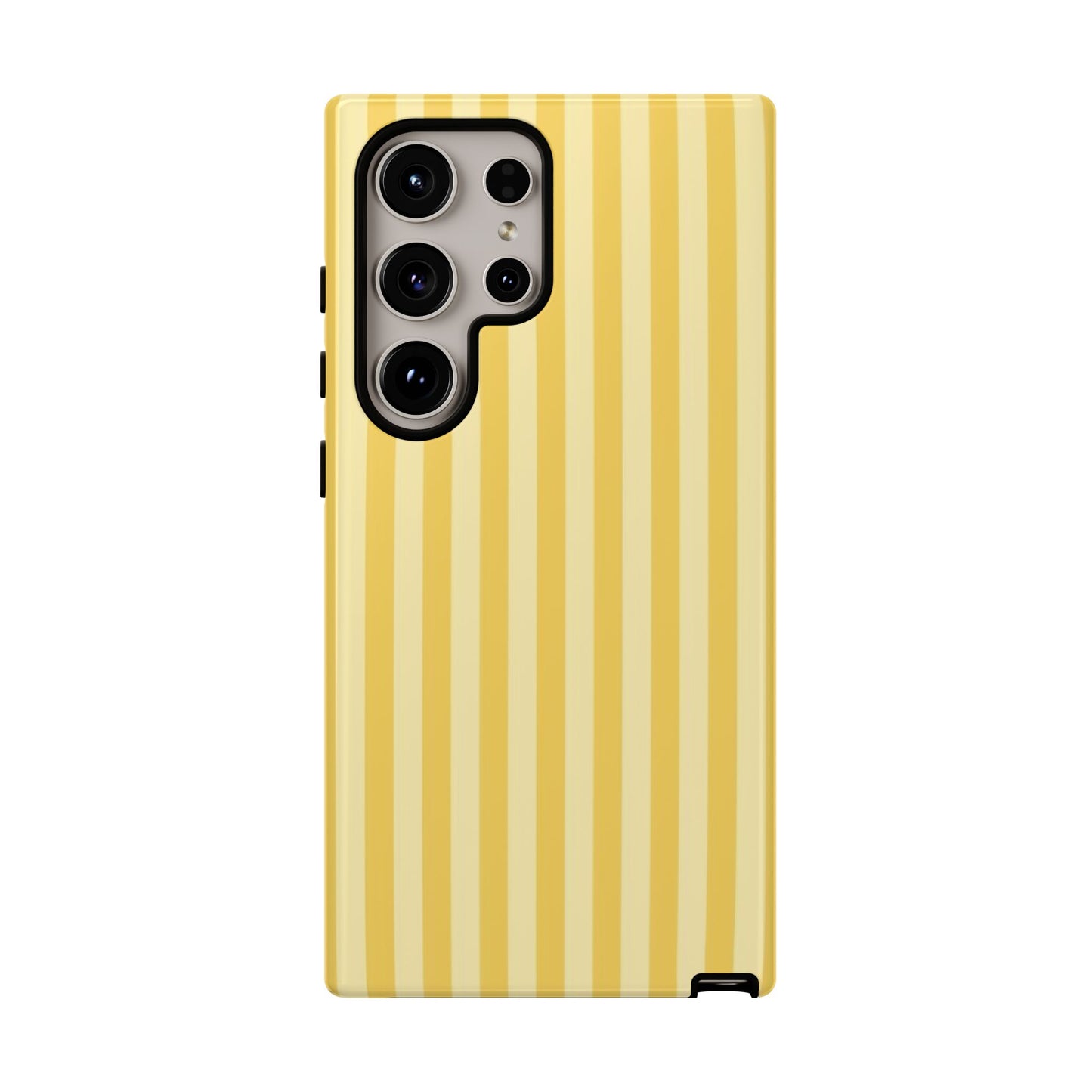 Yellow Stripe Tough Phone Case — Durable Protective iPhone Cover