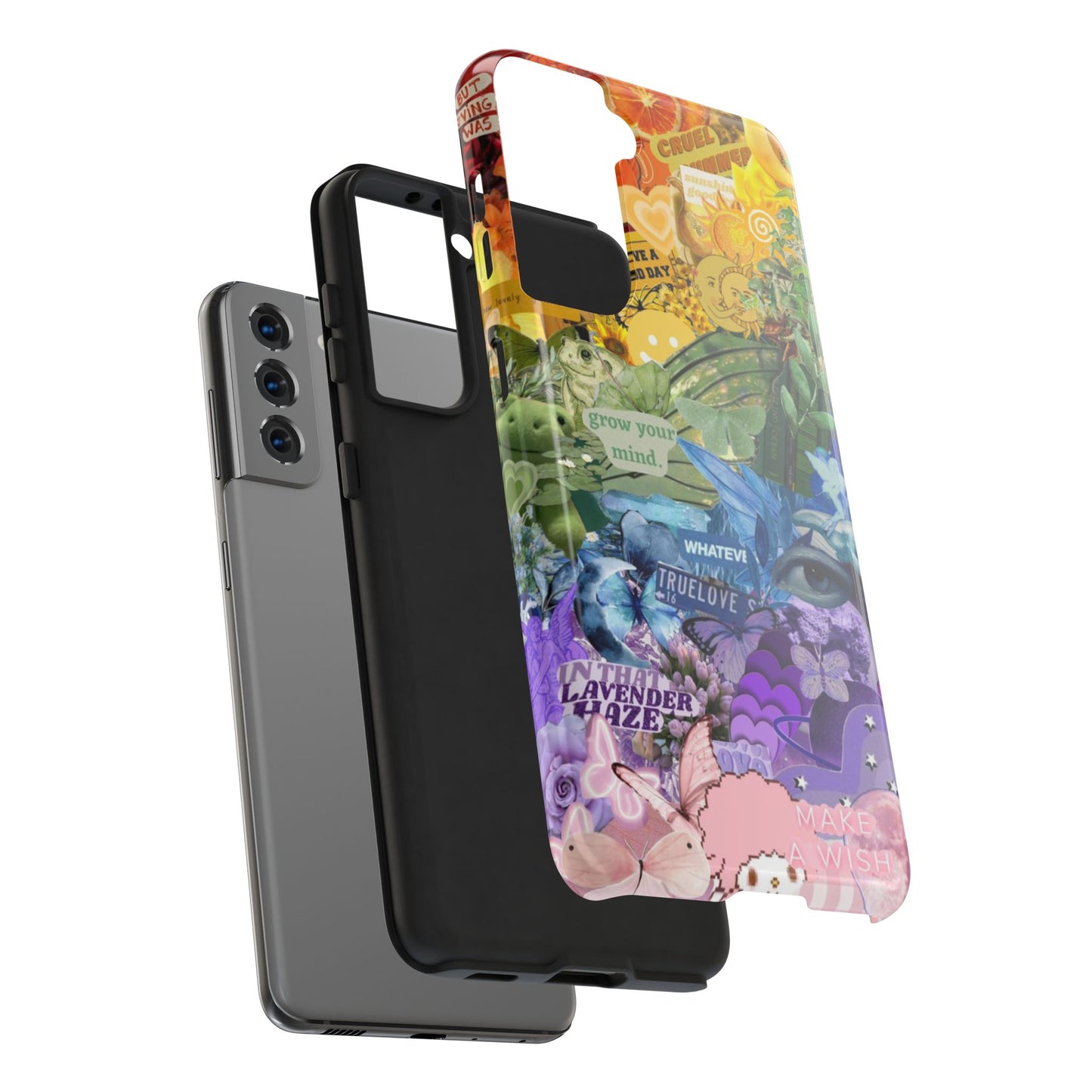 Collage Art Phone Case — 'Grow Your Mind' Lavender Haze Tough Case