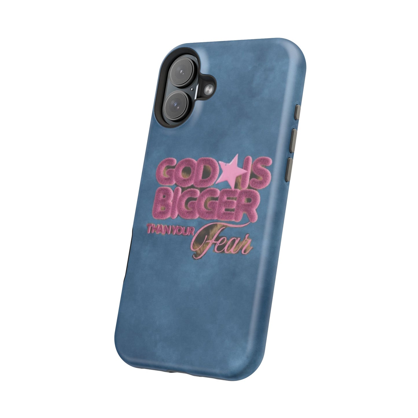 Phone Case — “God Is Bigger Than Your Fear” Magnetic Impact-Resistant Case