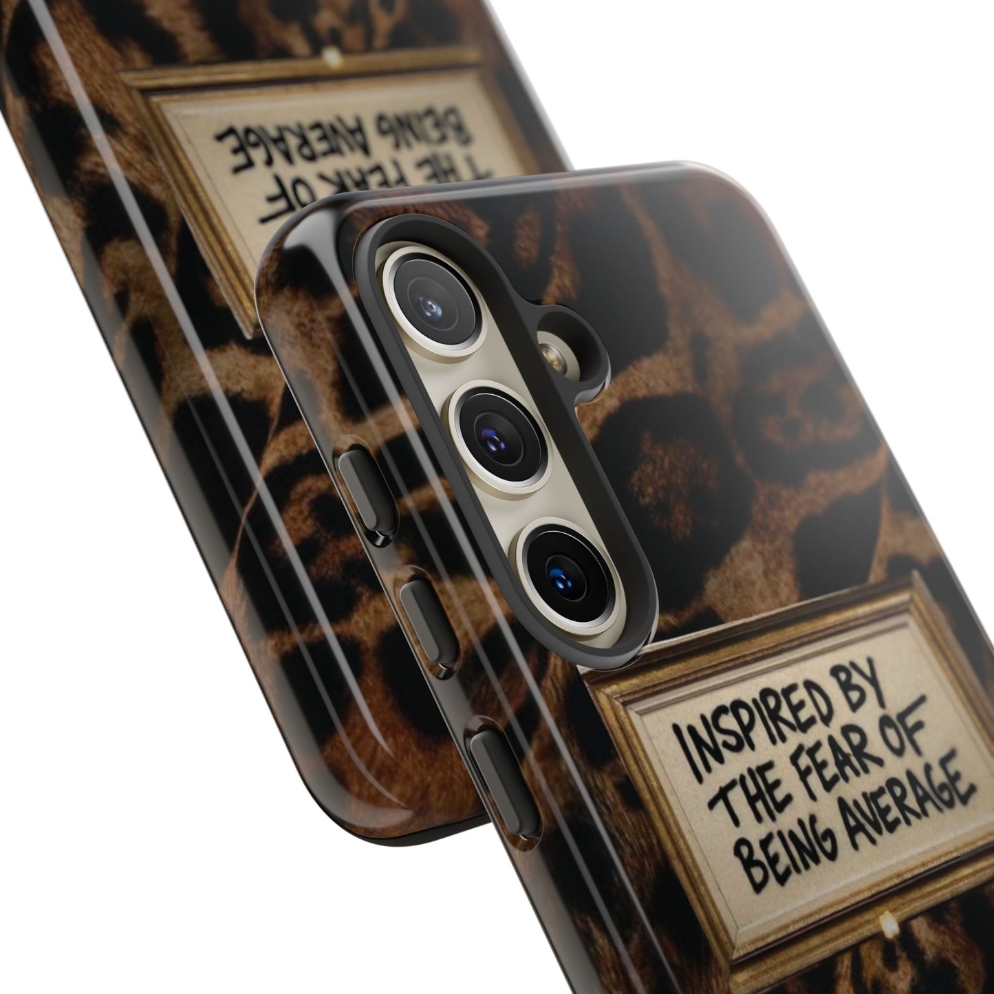 Leopard 'Inspired by the Fear of Being Average' Phone Case