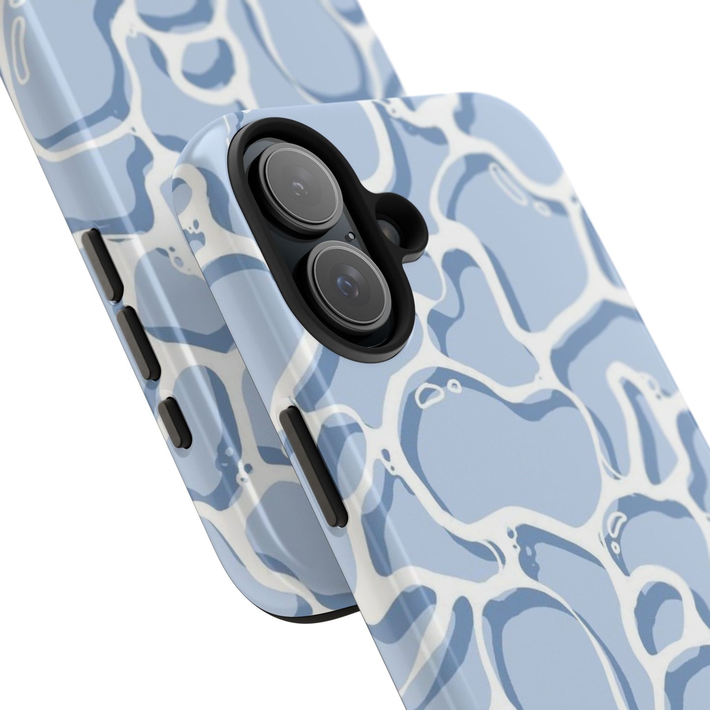 Blue Abstract Pool Pattern Tough Phone Case