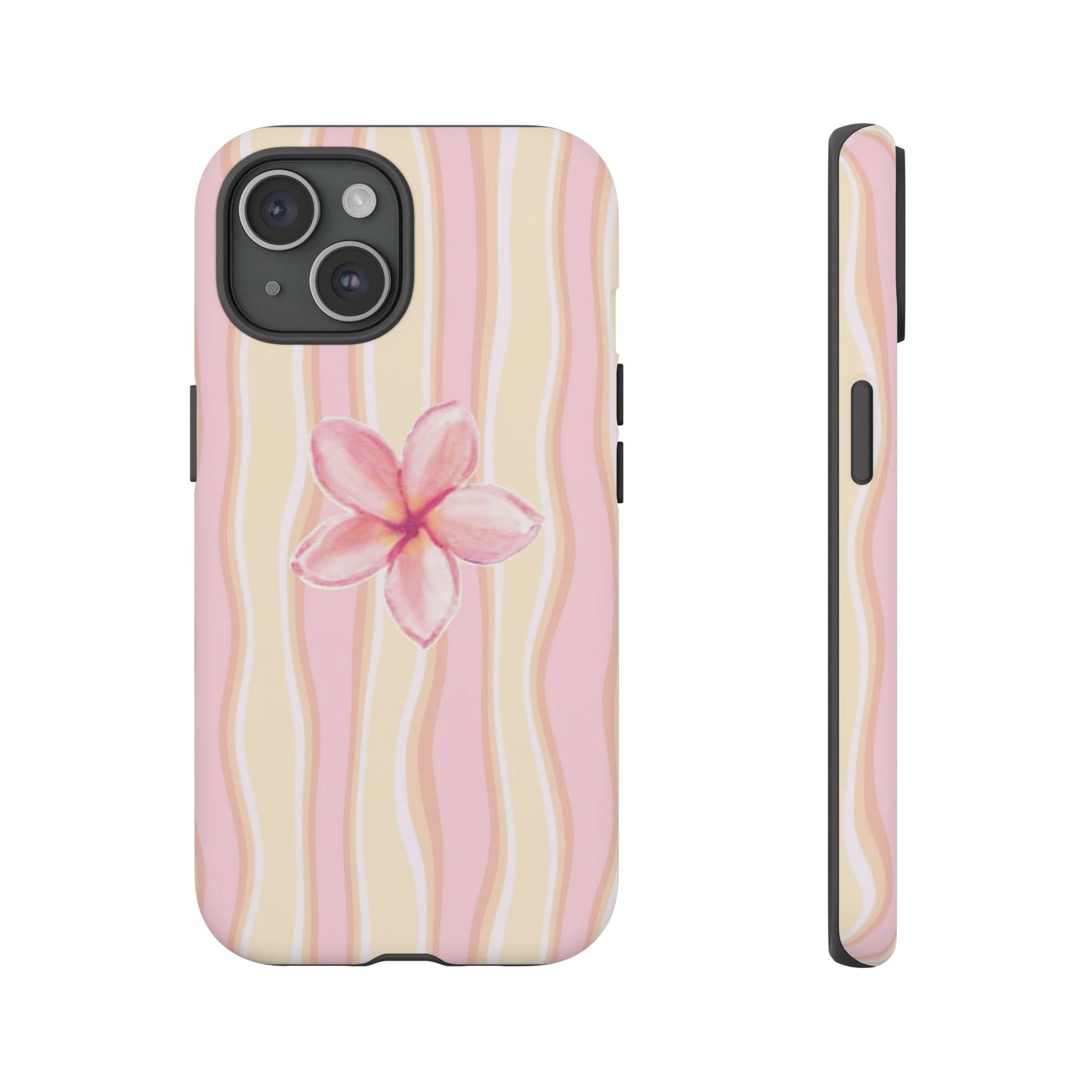 Pink Plumeria Phone Case - Tropical Floral Tough Phone Case