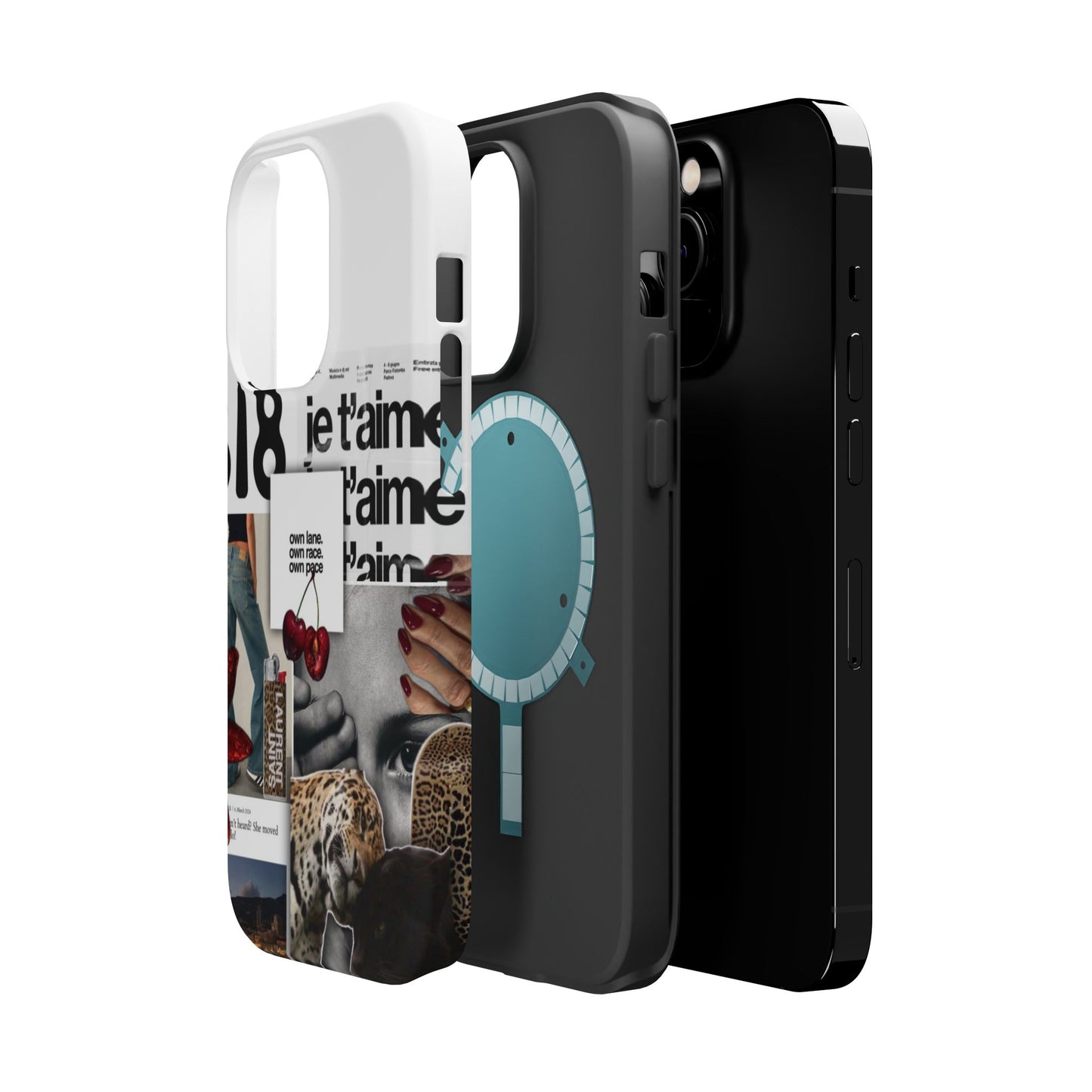 Collage 'Je t’aime' Magnetic Impact-Resistant Phone Case