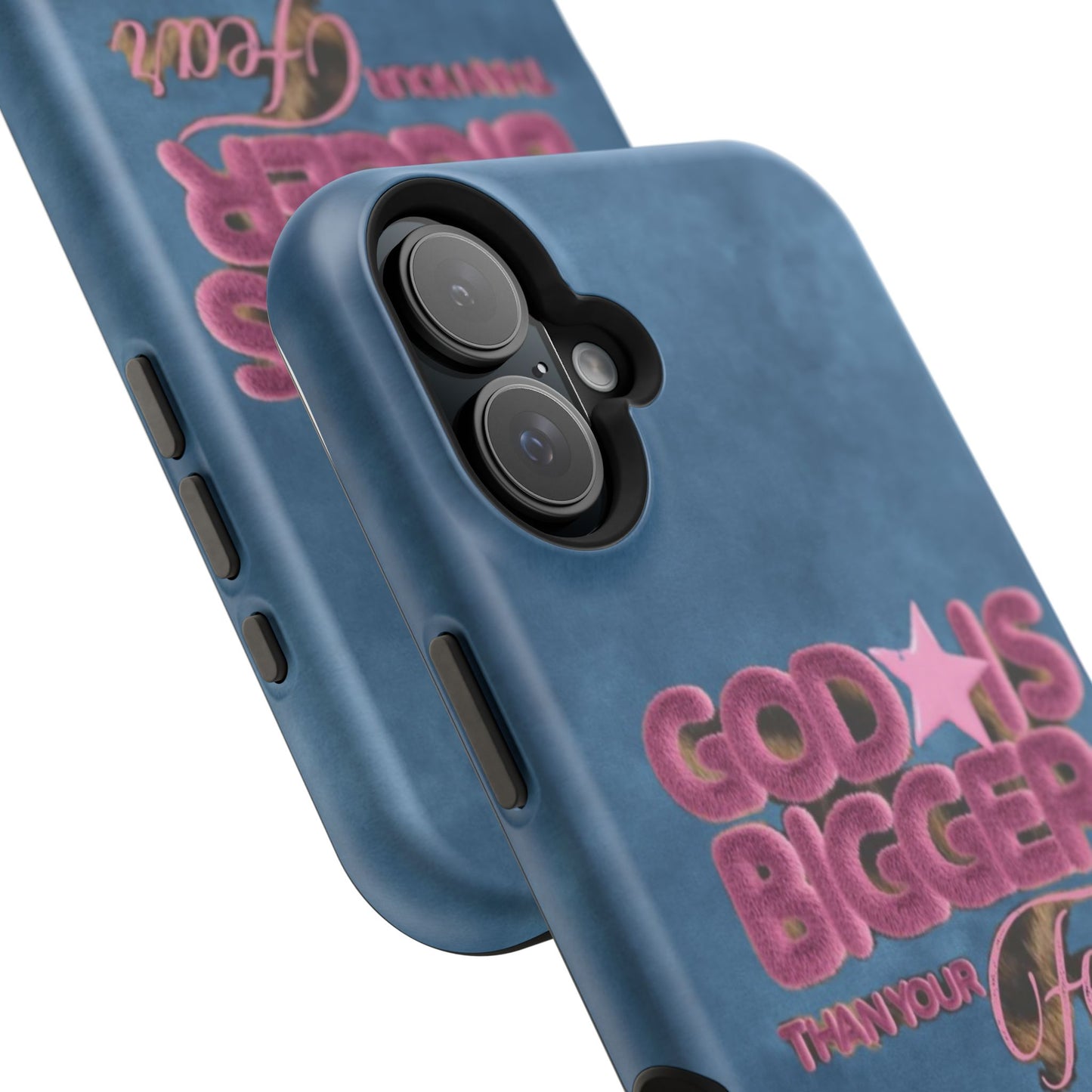 Phone Case — “God Is Bigger Than Your Fear” Magnetic Impact-Resistant Case