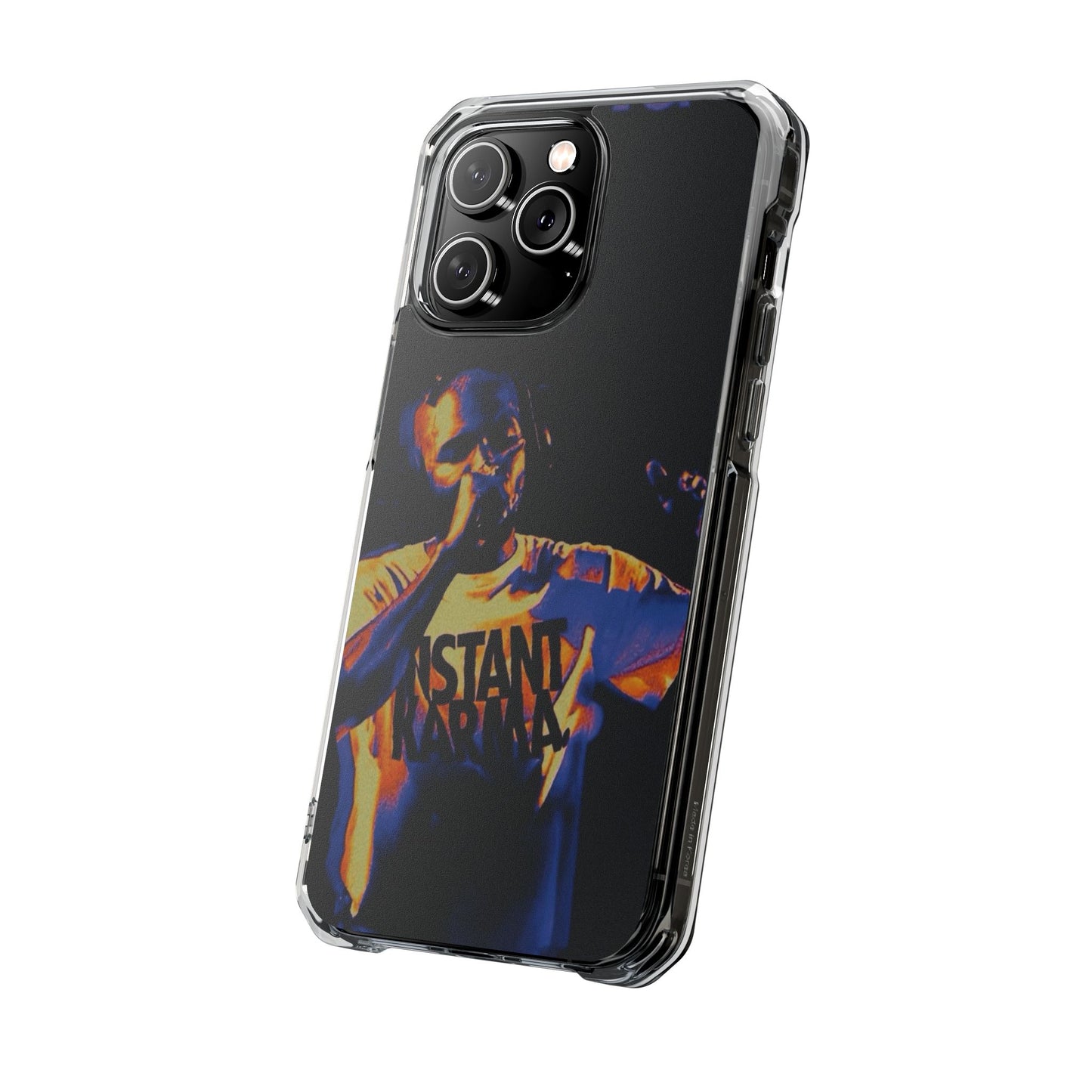 Clear Magnetic Phone Case — Live Concert Microphone Design