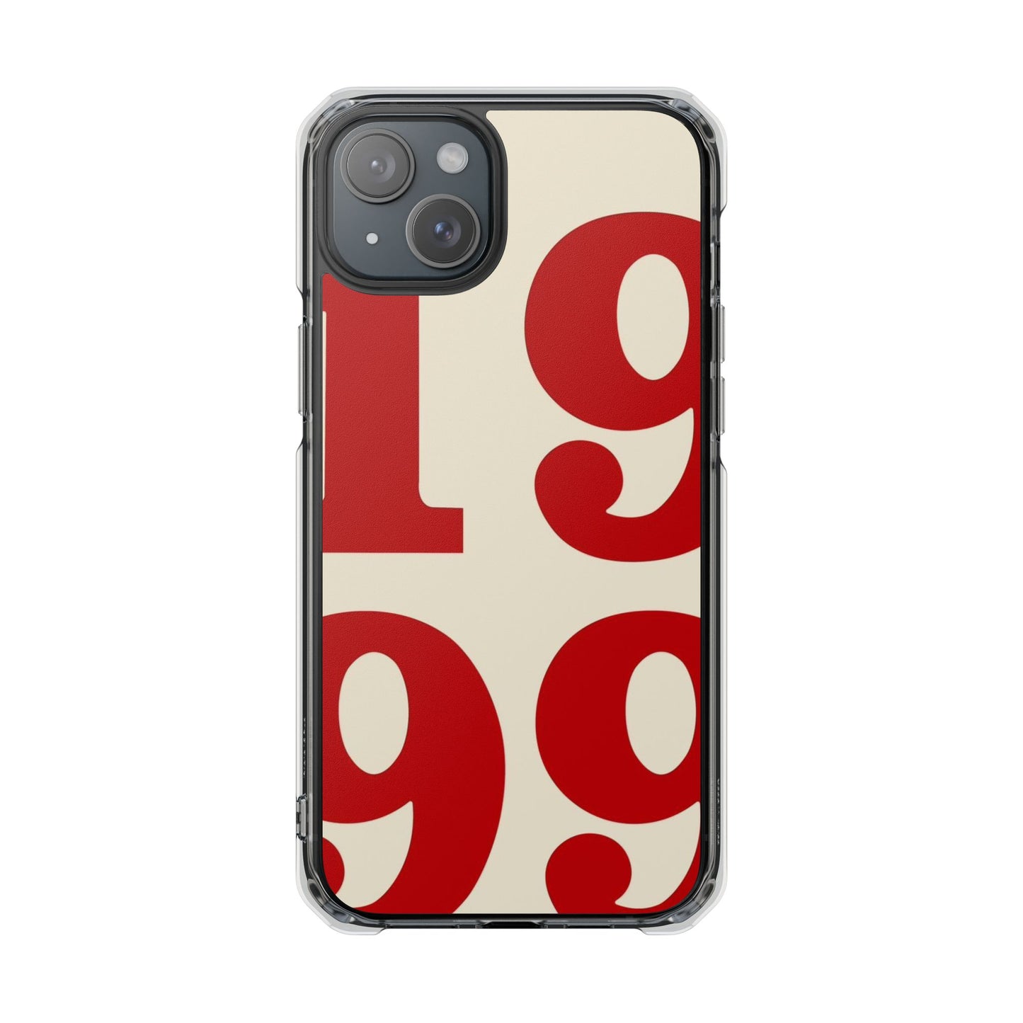 1999 Retro Number Clear Magnetic Phone Case