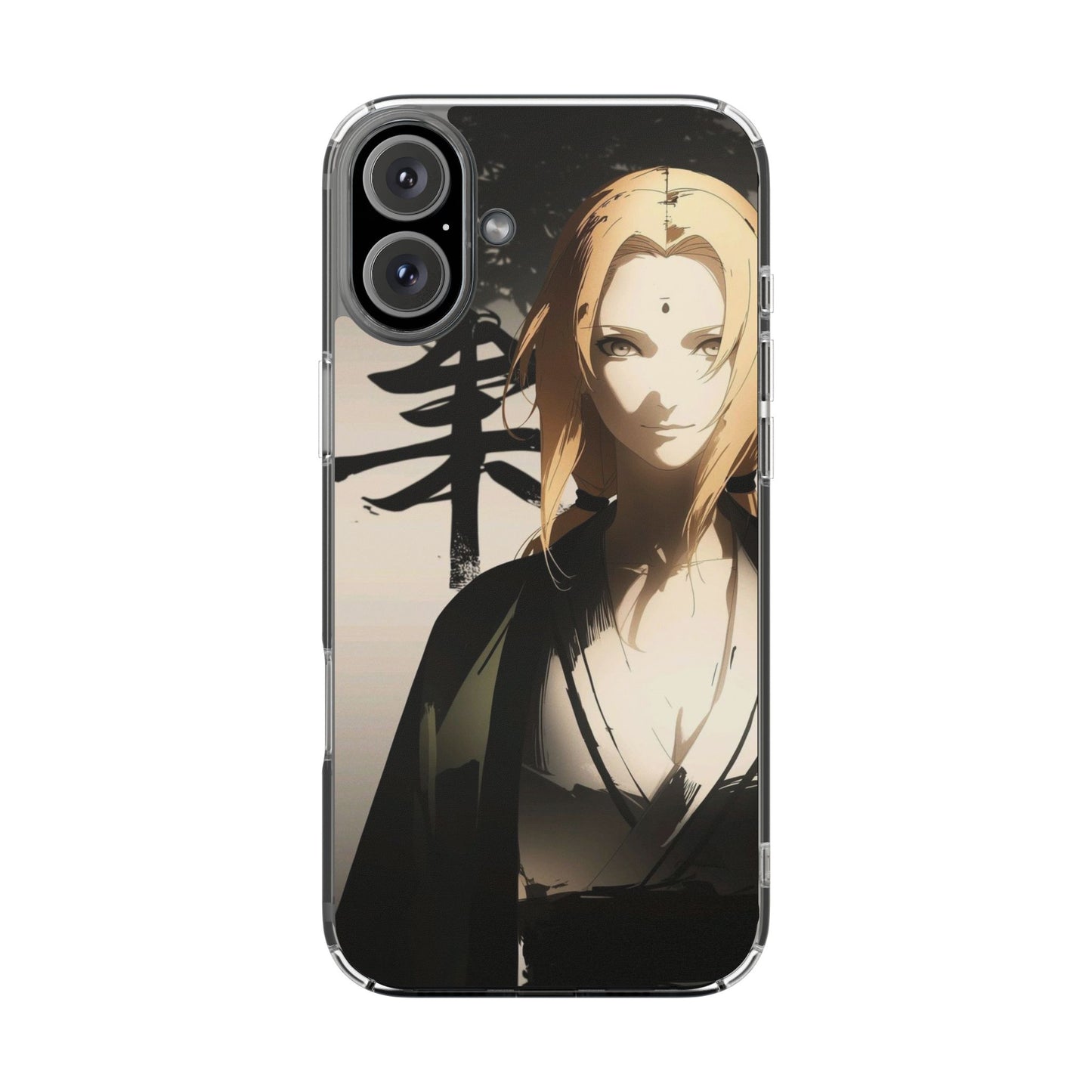 Clear Anime Character Impact-Resistant Phone Case
