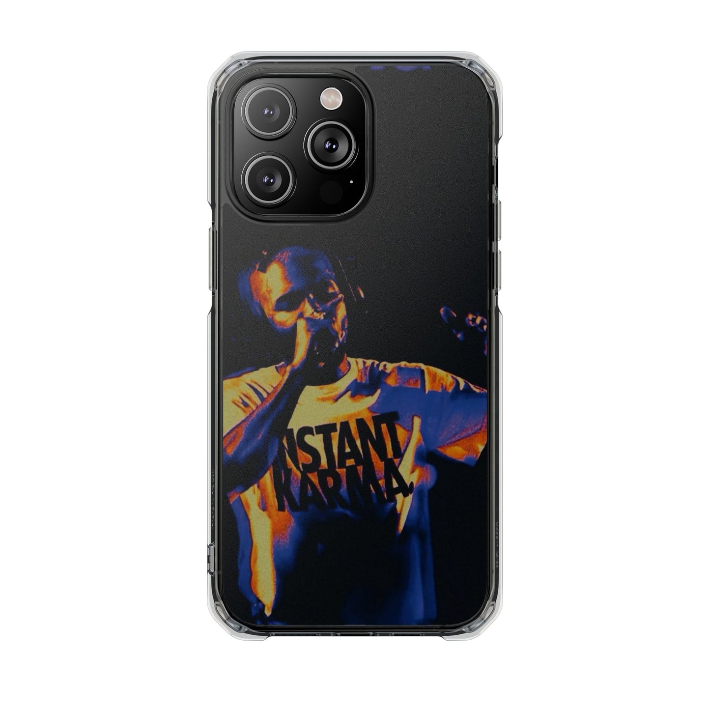 Clear Magnetic Phone Case — Live Concert Microphone Design