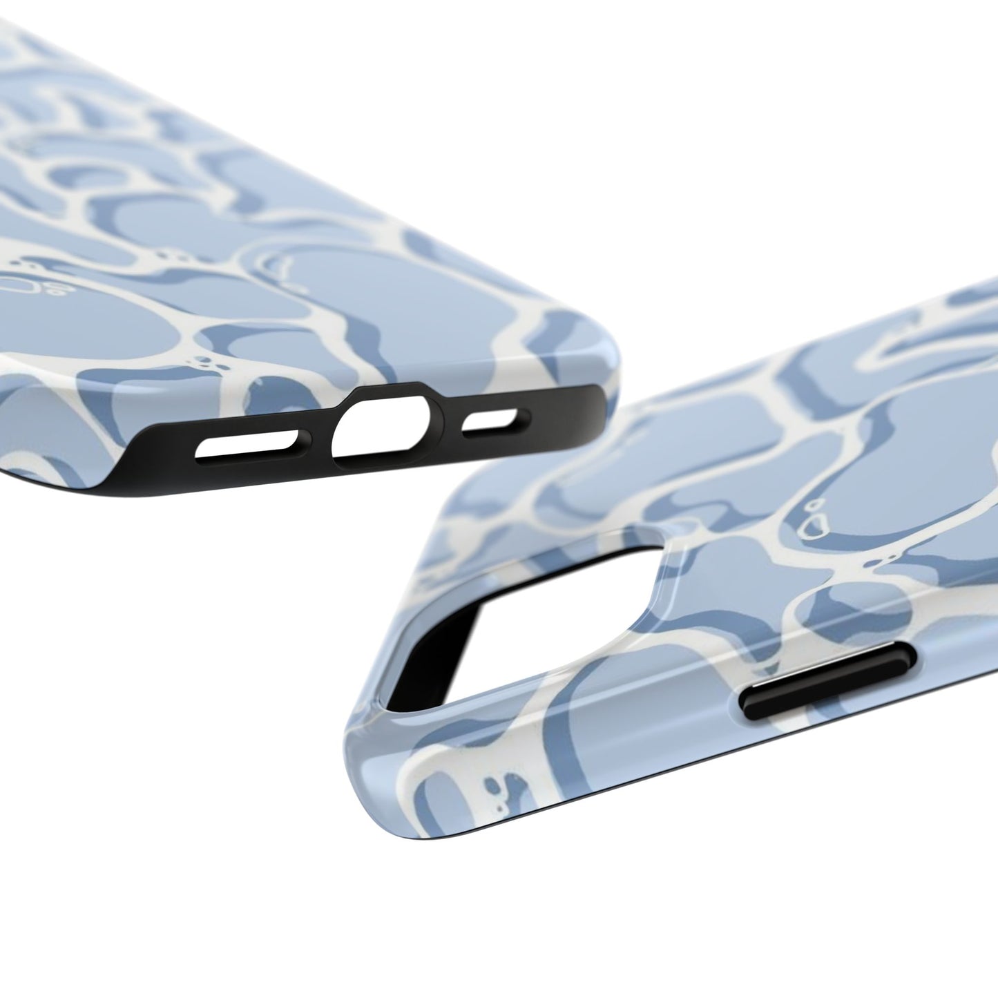 Blue Abstract Pool Pattern Tough Phone Case