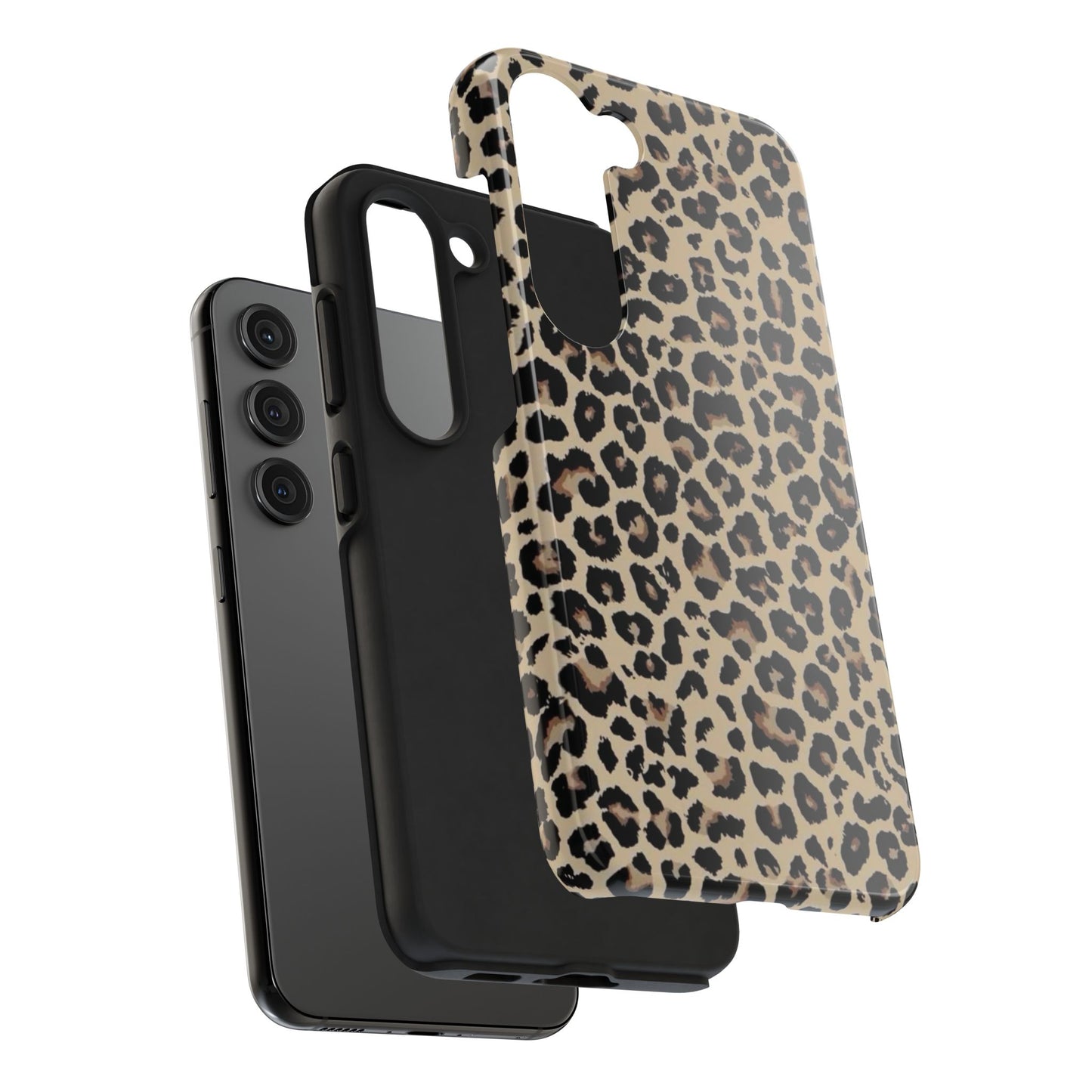 Leopard Print Tough Phone Case — Durable Protective iPhone Cover